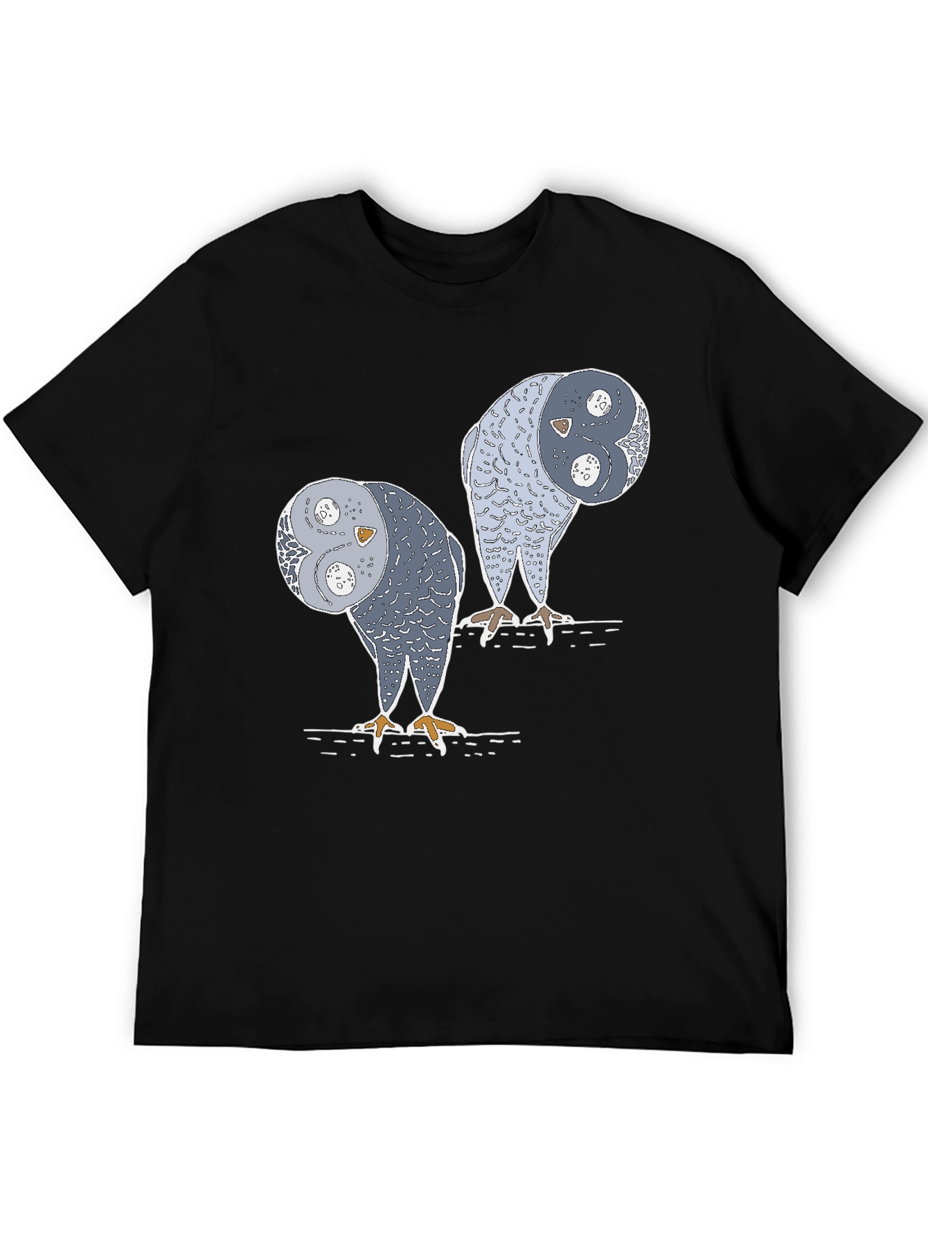 Yin Yang Owls Graphic T-Shirt - Unique Design