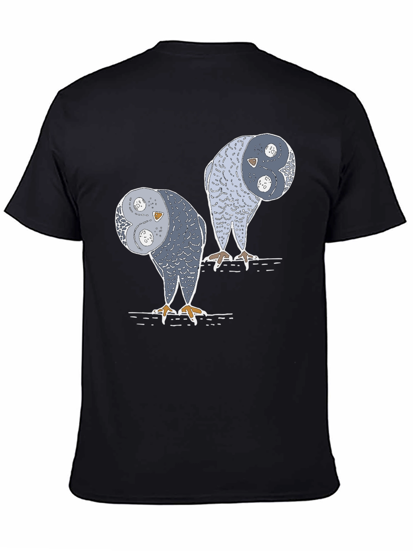 Yin Yang Owls Graphic T-Shirt - Unique Design