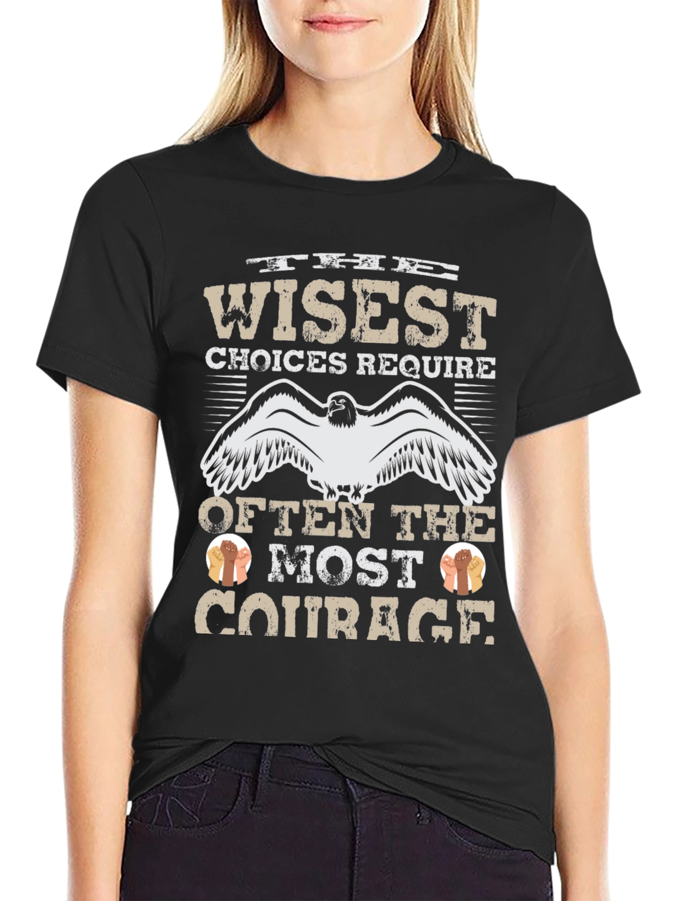 Wise Choices Require Courage Graphic T-Shirt