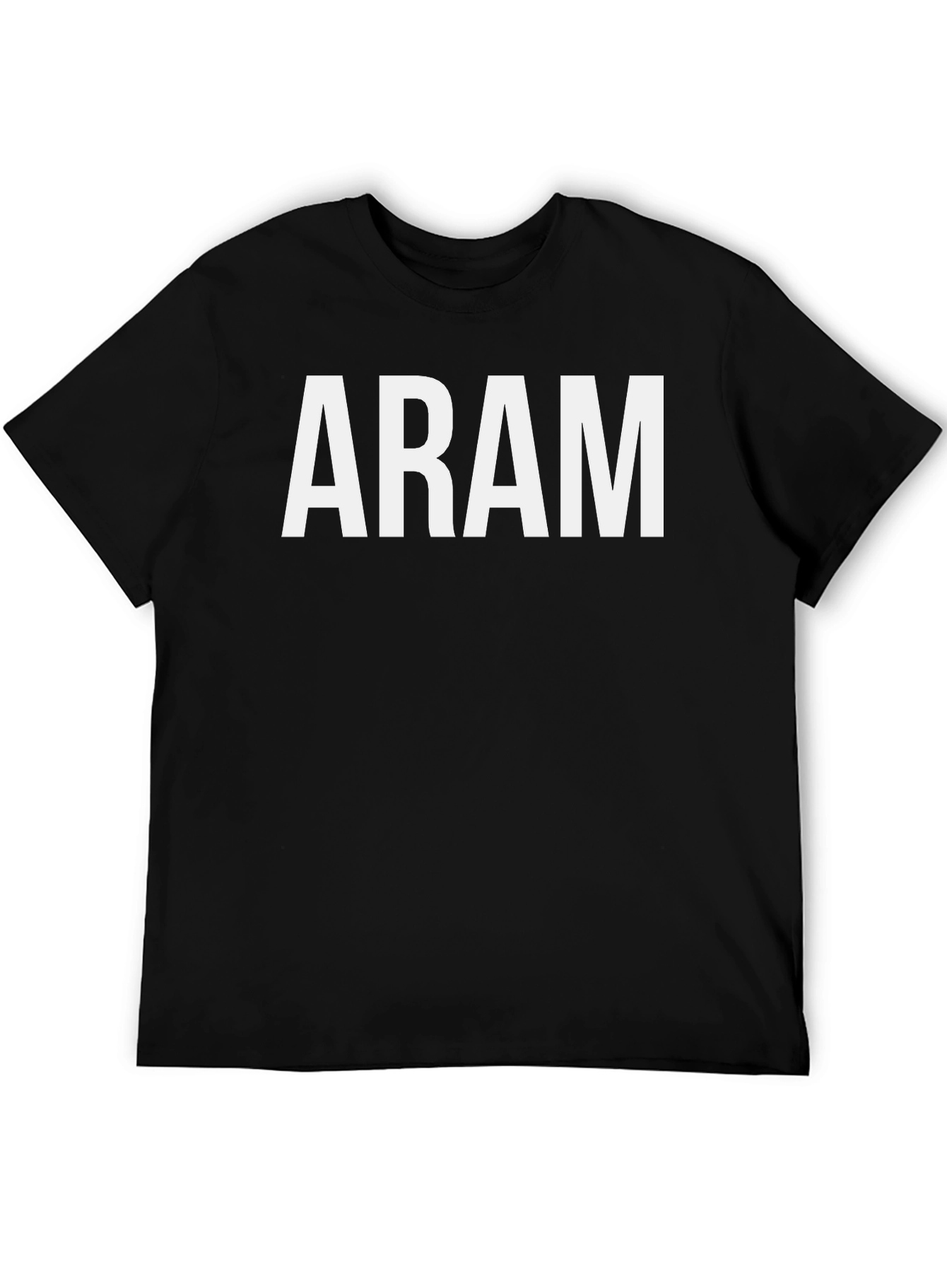 ARAM Graphic Tee - Classic Black Cotton T-Shirt