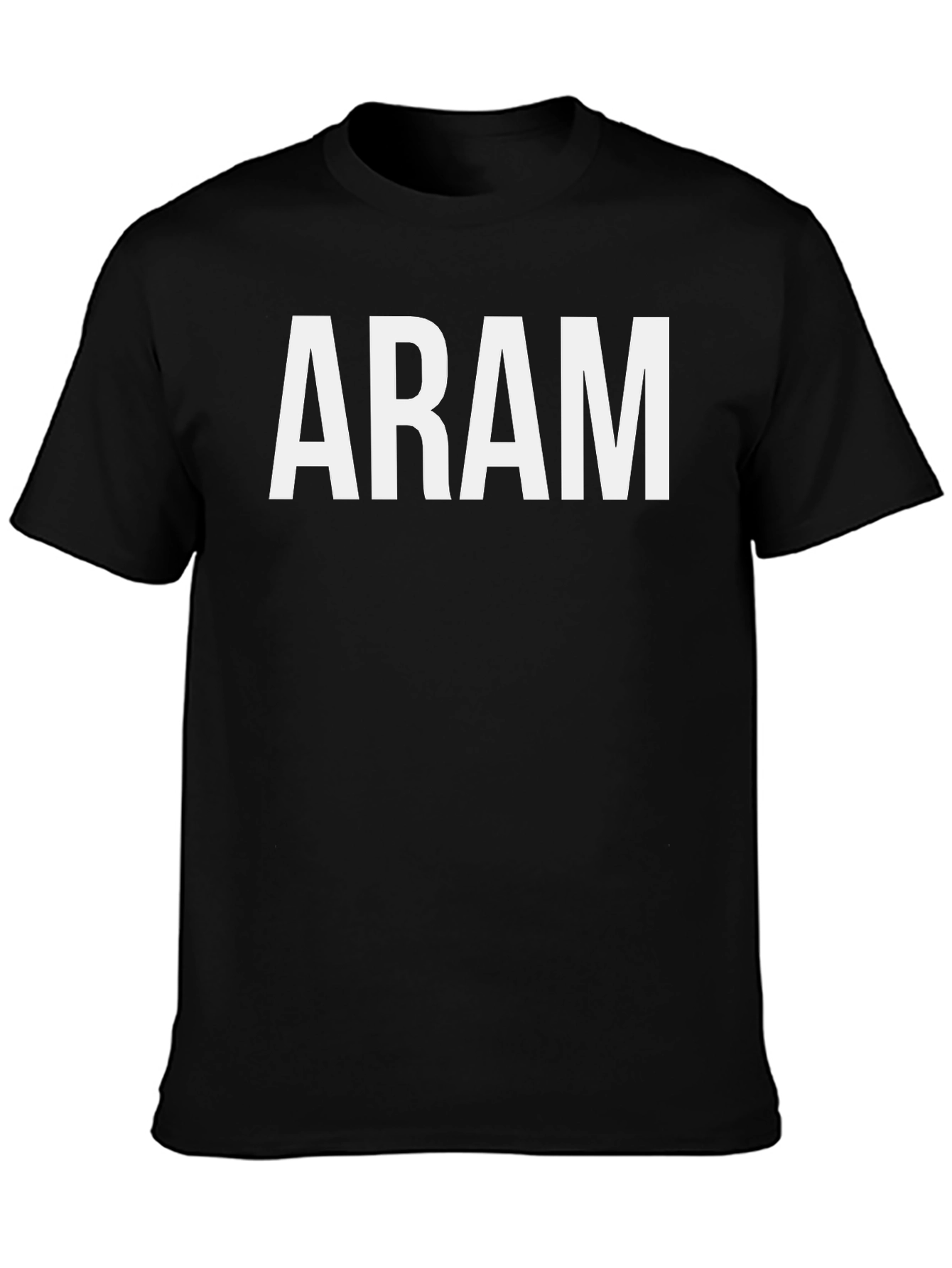 ARAM Graphic Tee - Classic Black Cotton T-Shirt
