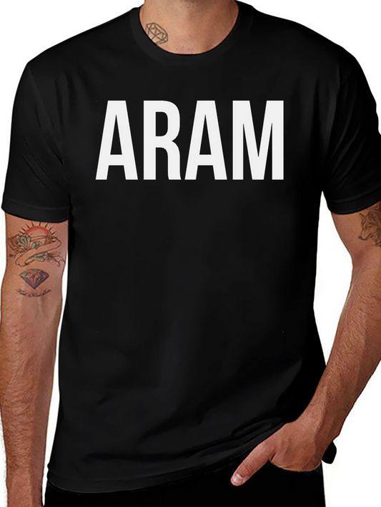 ARAM Graphic Tee - Classic Black Cotton T-Shirt