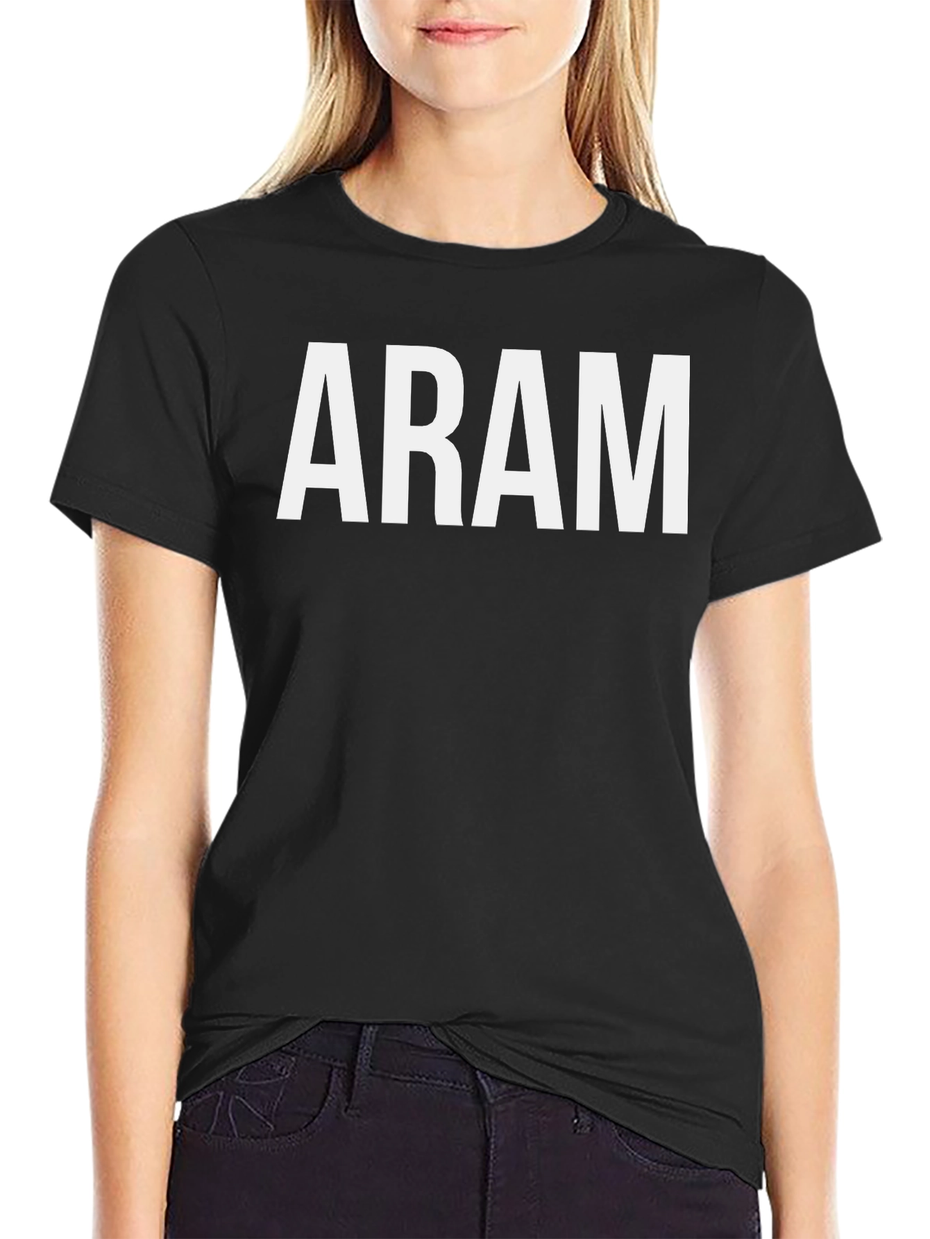 ARAM Graphic Tee - Classic Black Cotton T-Shirt