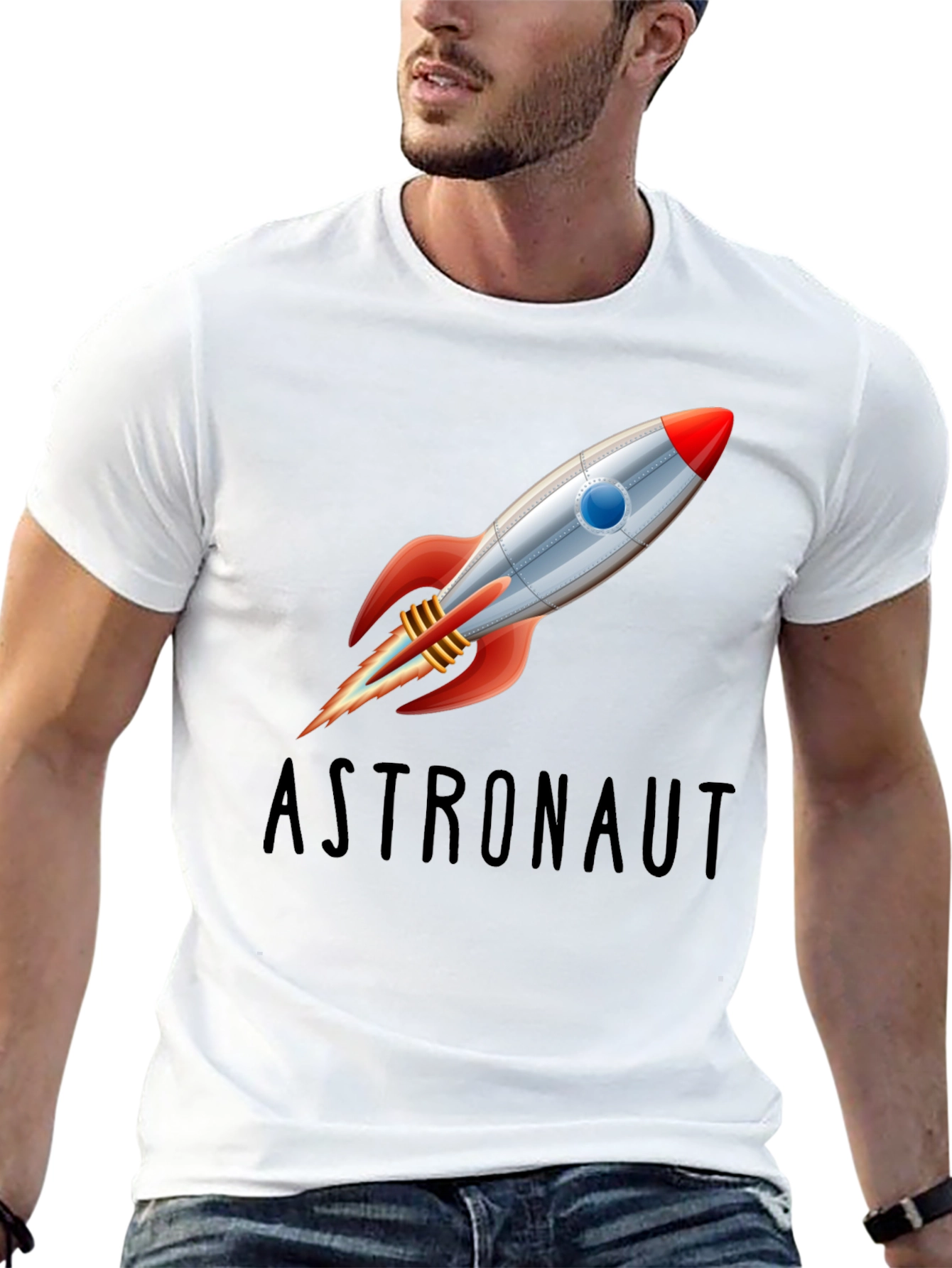 Astronaut Rocket T-Shirt - Space Adventure Tee