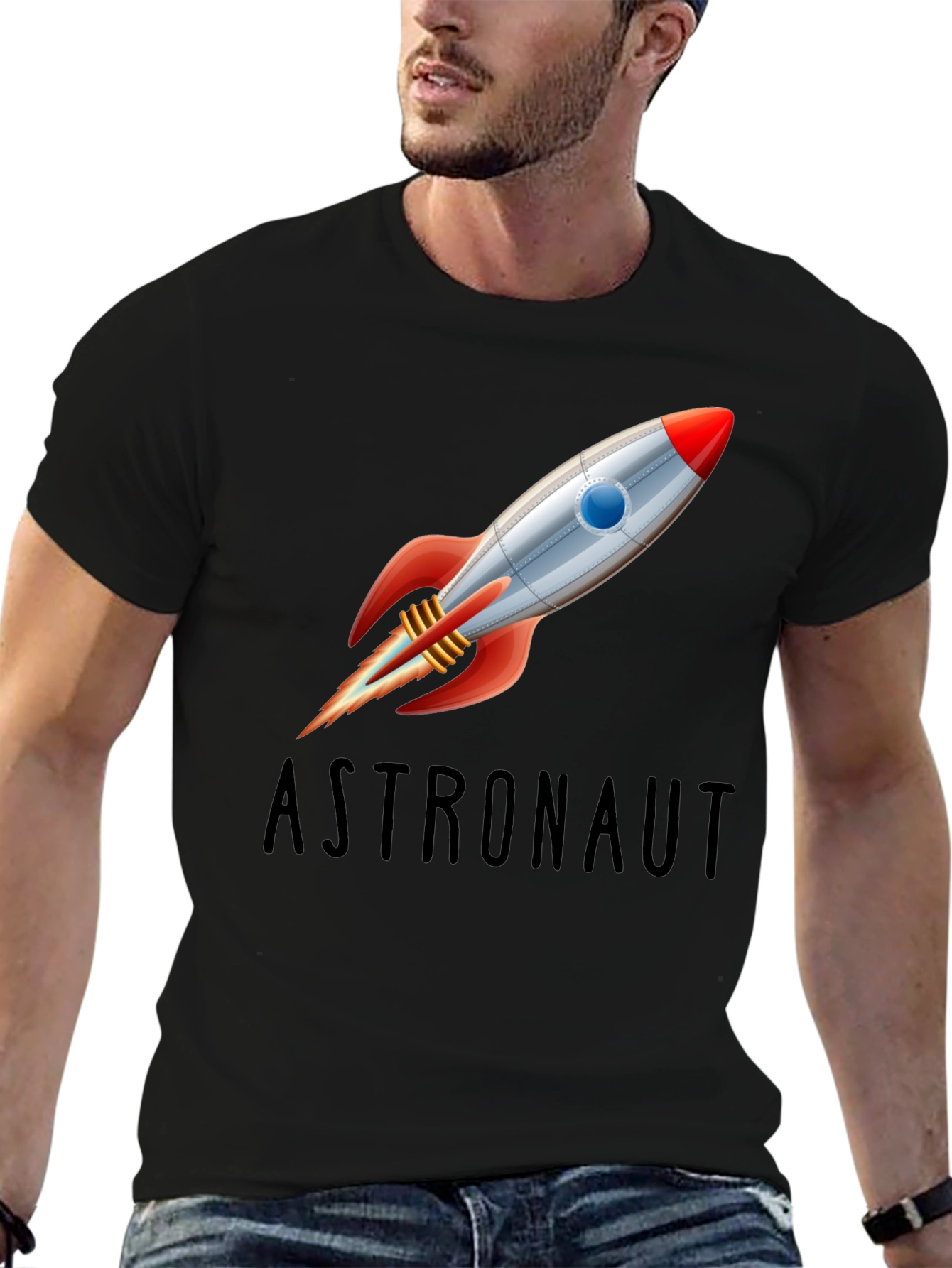 Astronaut Rocket T-Shirt - Space Adventure Tee