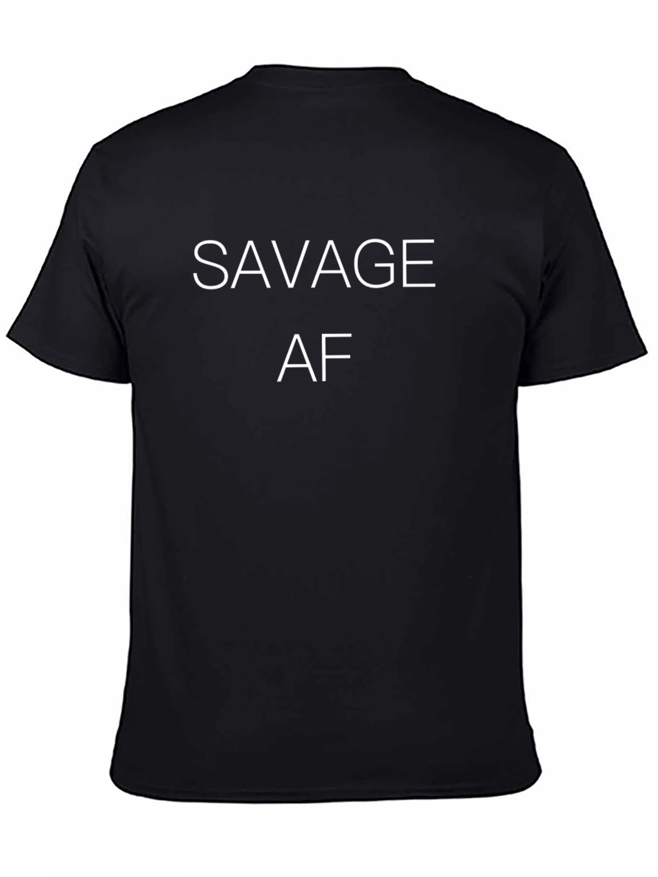 Savage AF Graphic Print Black T-Shirt