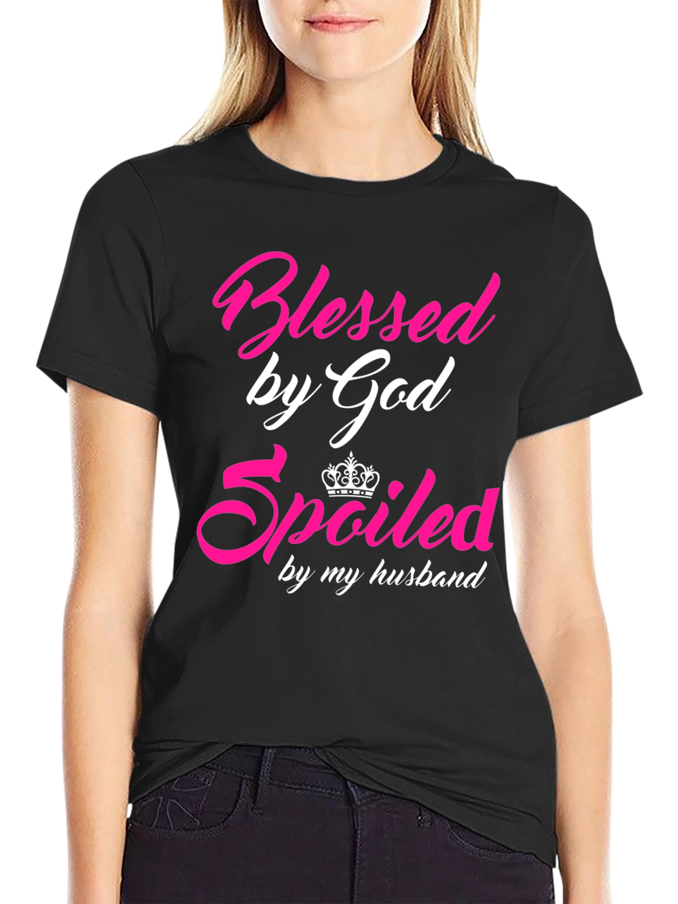Blessed by God Spoiled by My Husband T-Shirt