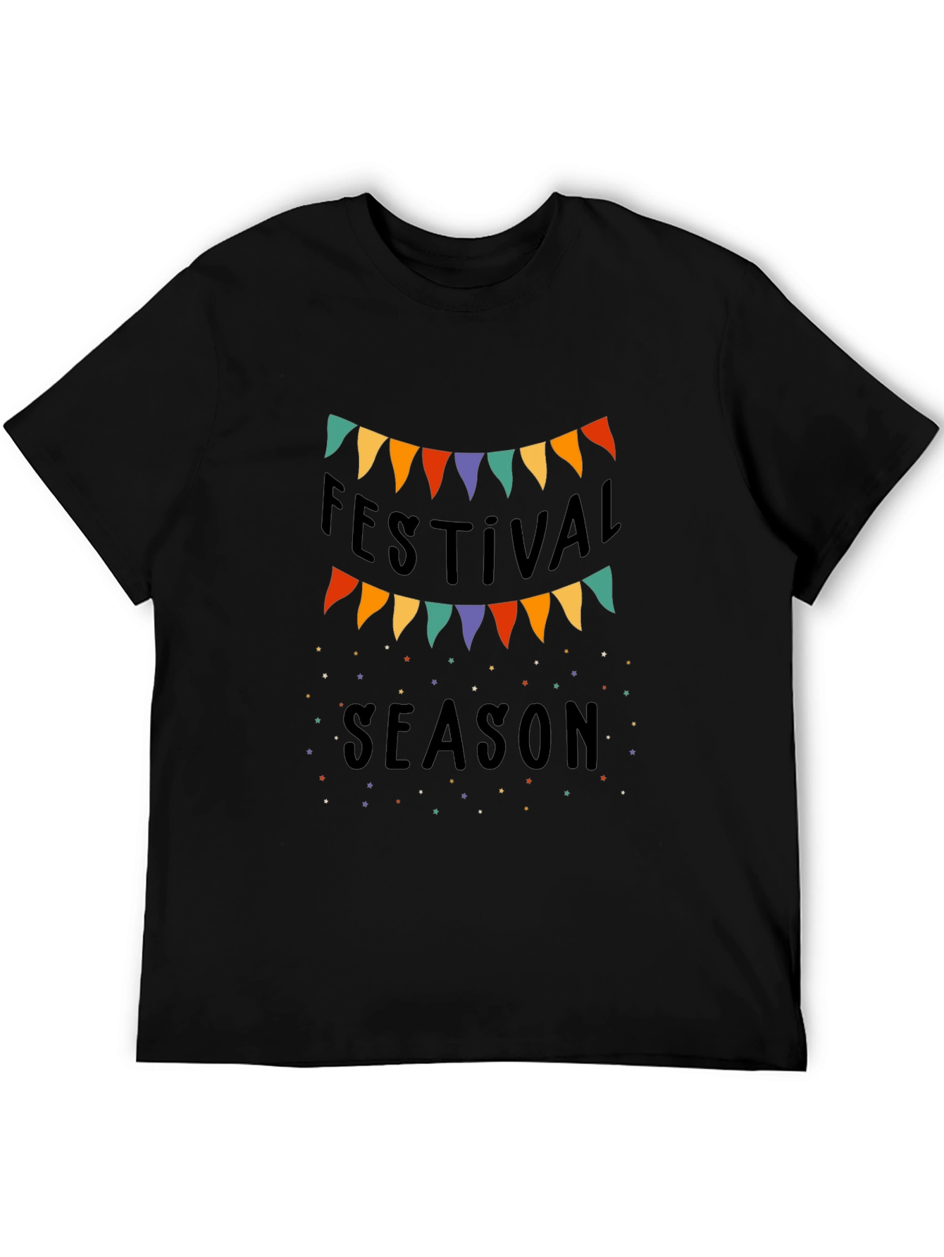 Festival Season Black T-Shirt