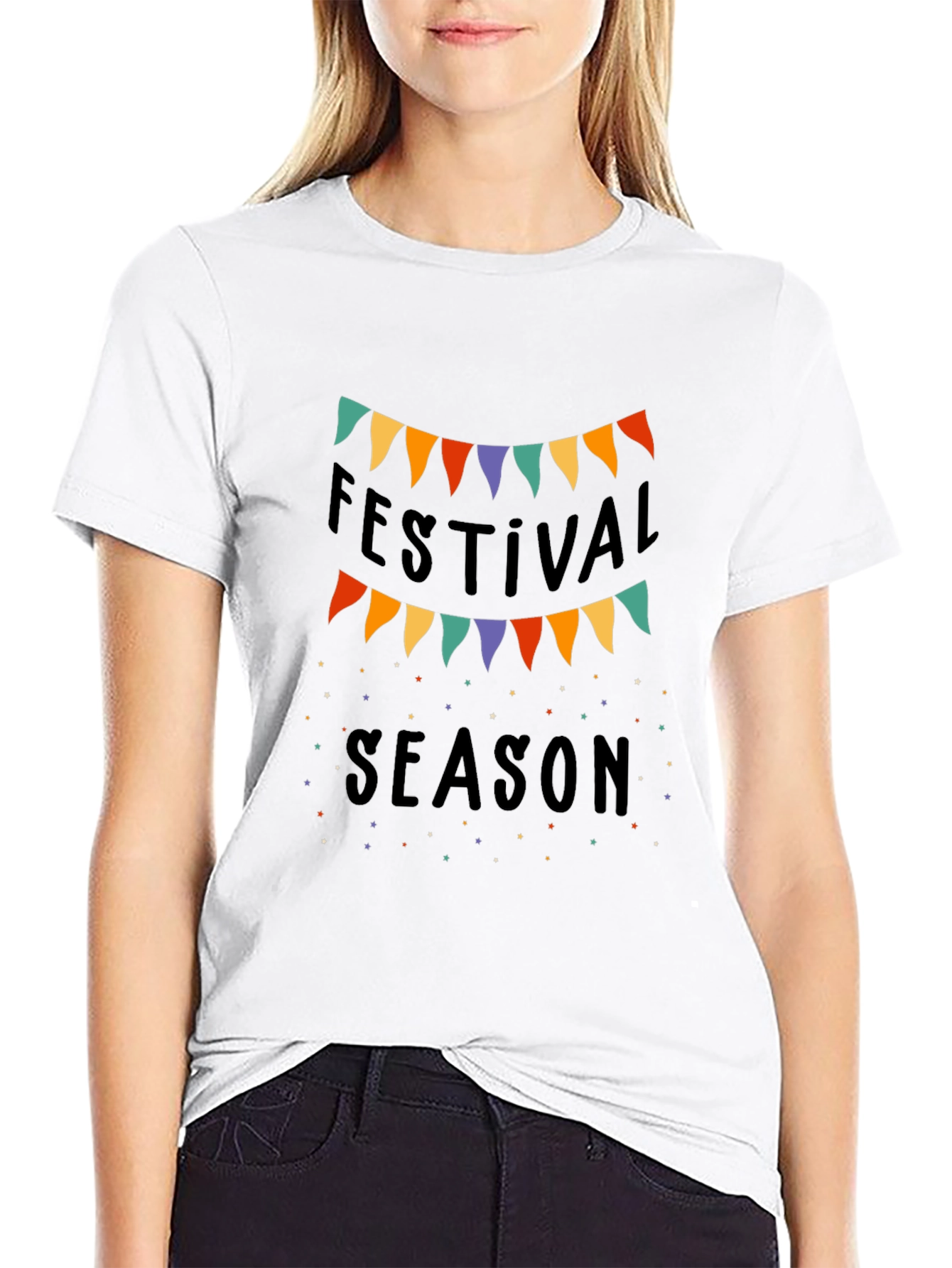 Festival Season Black T-Shirt