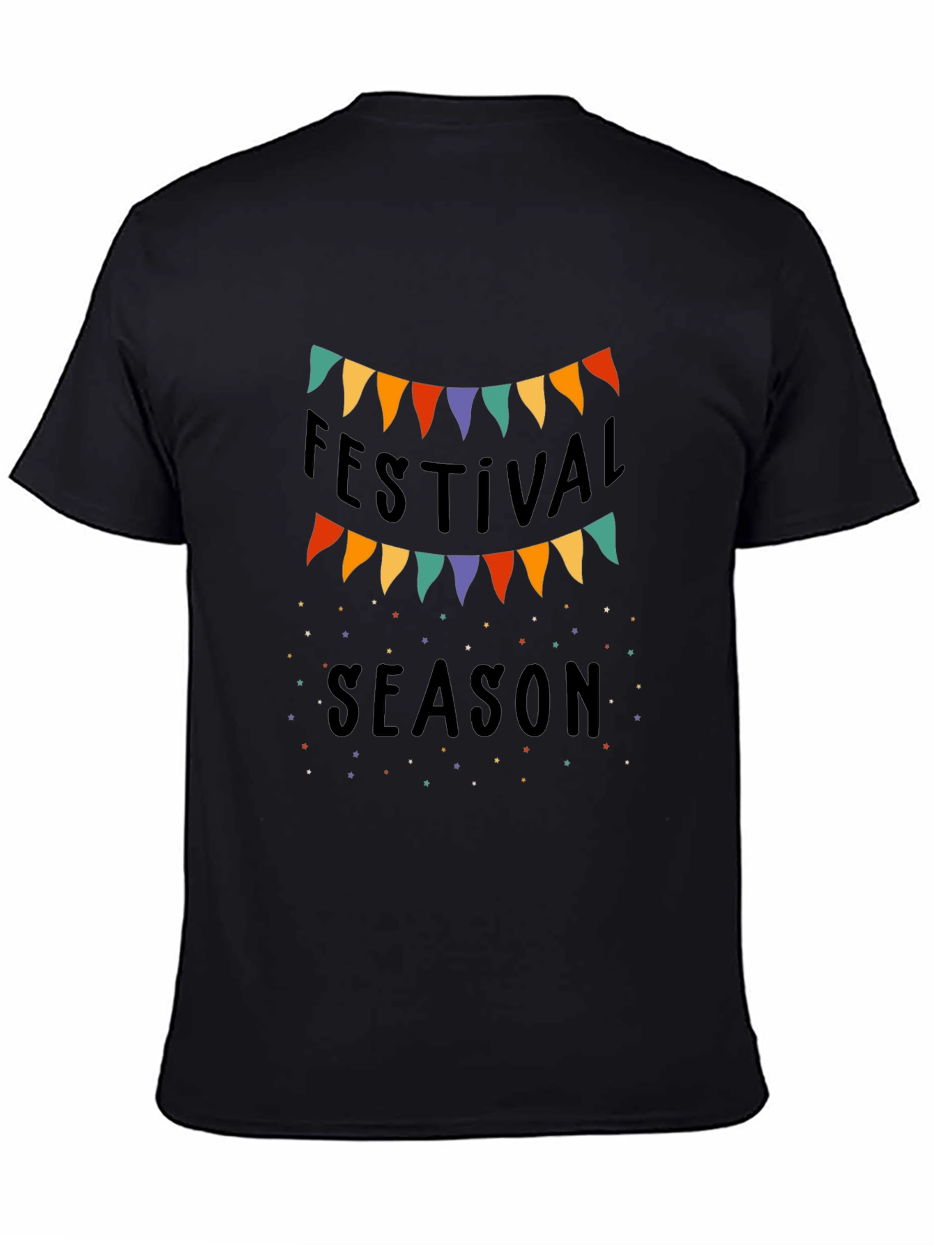 Festival Season Black T-Shirt