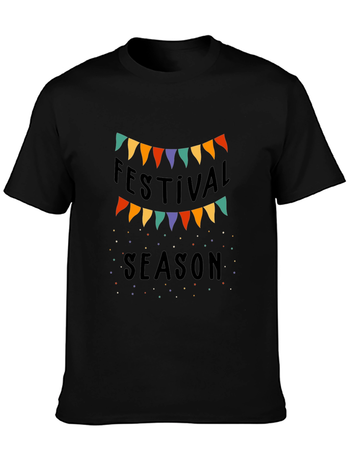 Festival Season Black T-Shirt