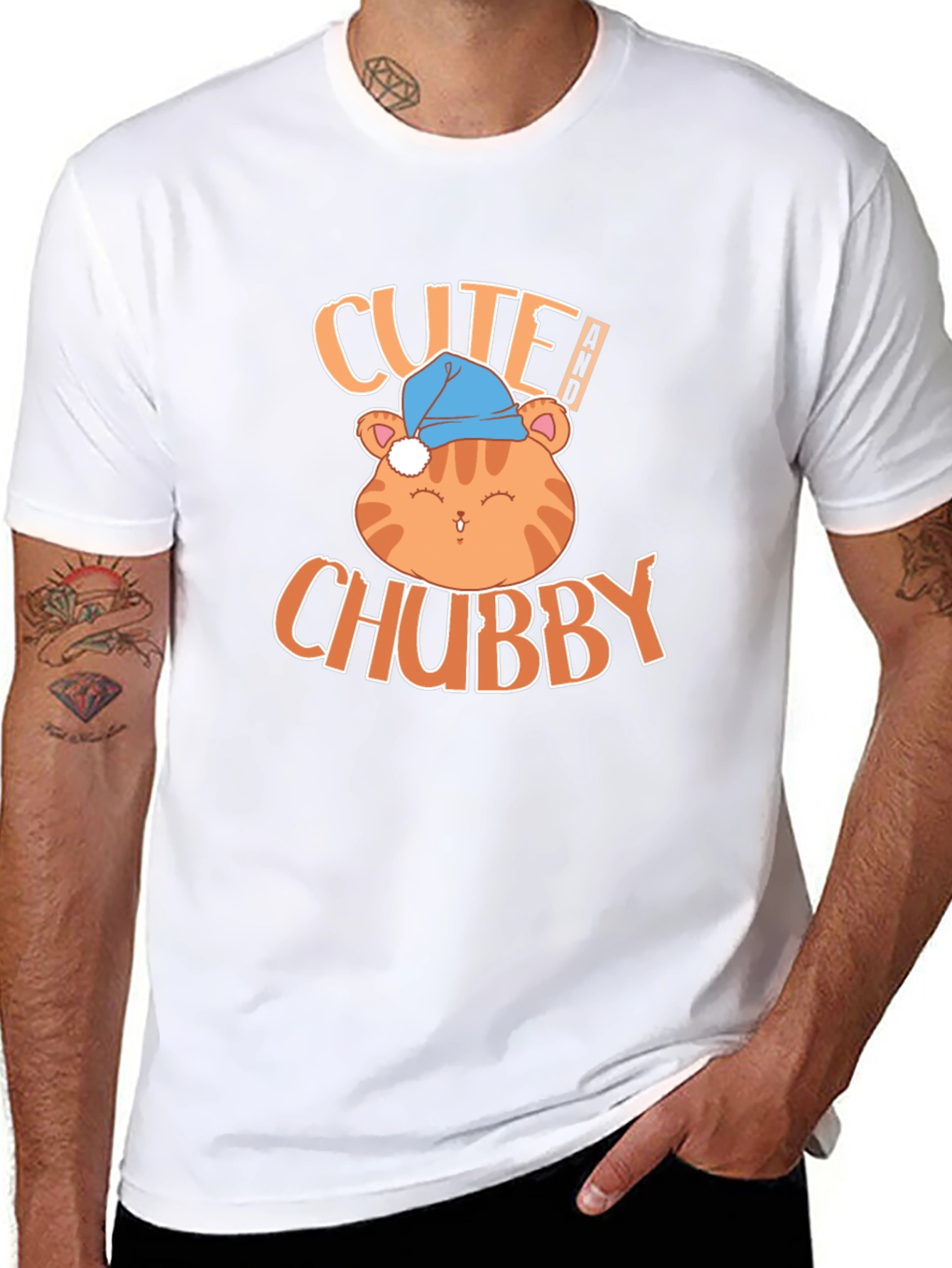 Cute Chubby Cat T-Shirt - Soft & Stylish!
