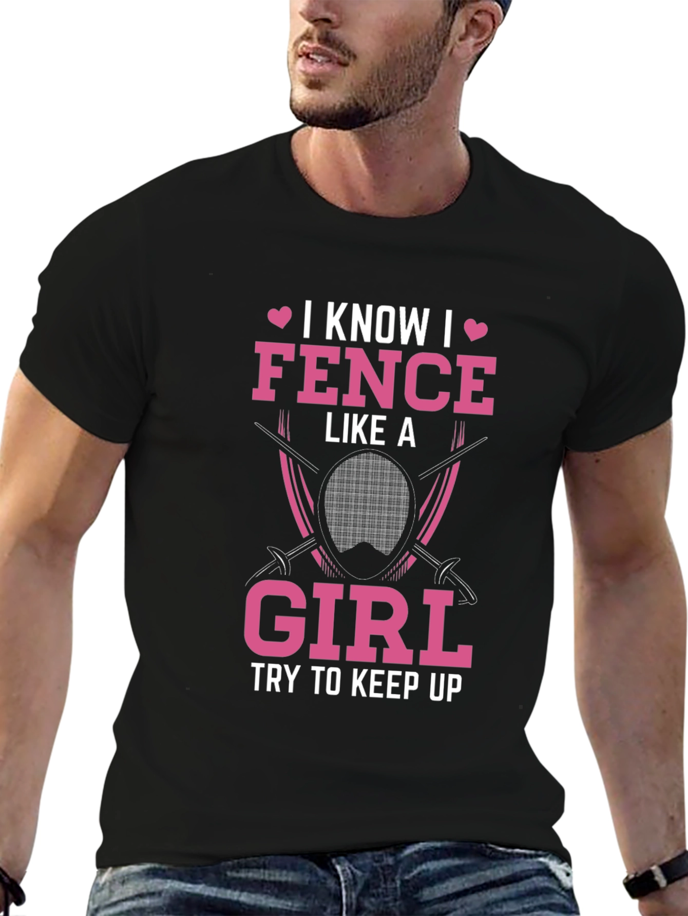 I Fence Like A Girl T-Shirt - Fencing Gift
