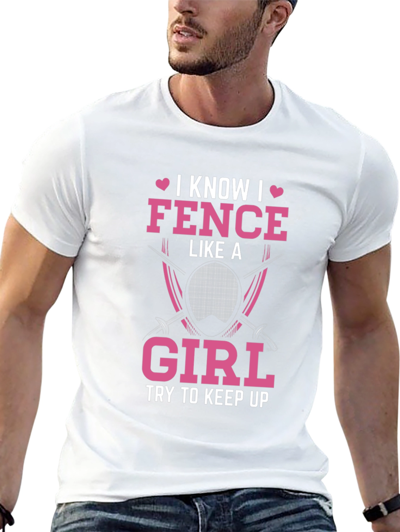 I Fence Like A Girl T-Shirt - Fencing Gift