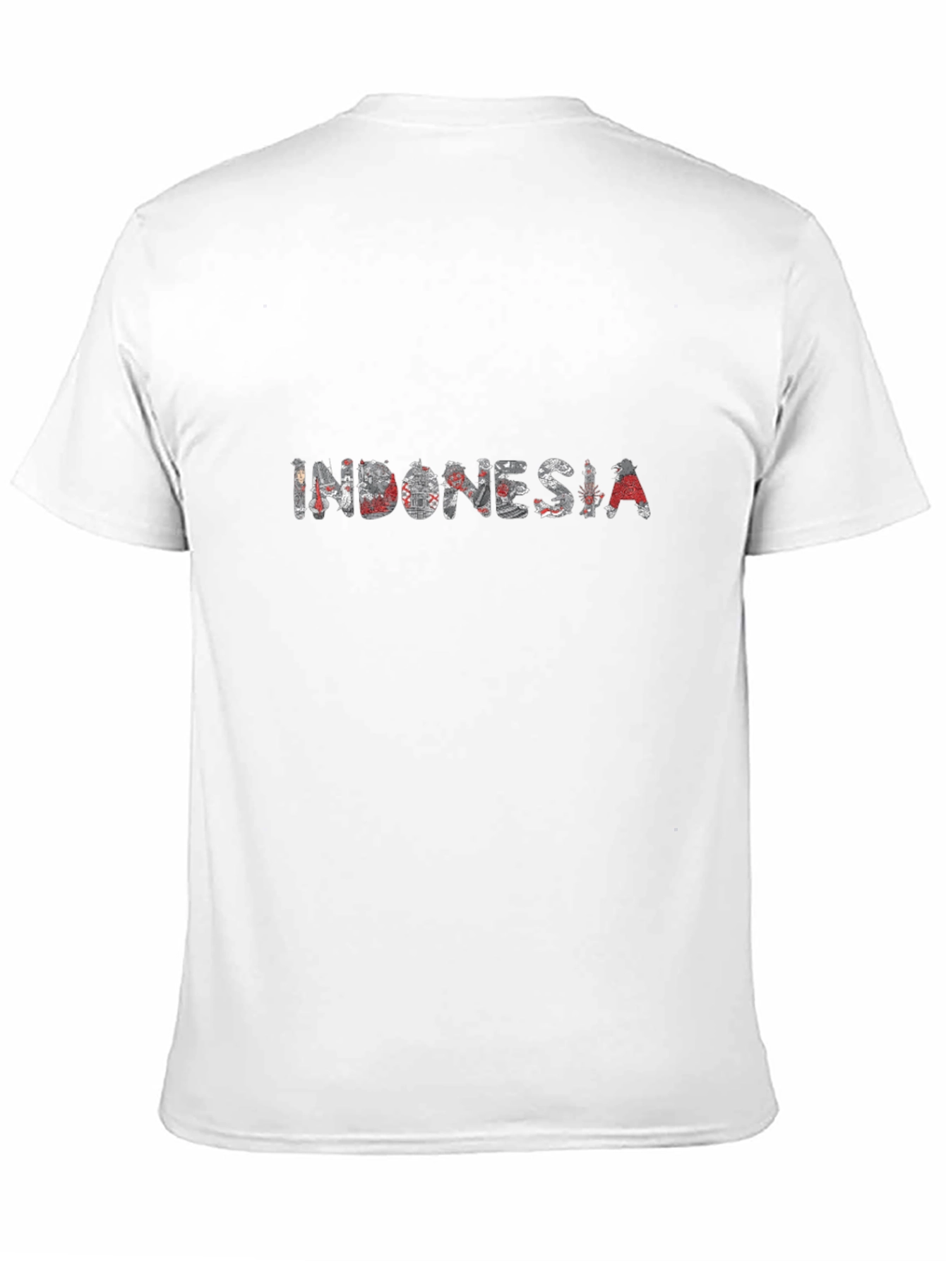 Indonesia Graphic Print Black T-Shirt