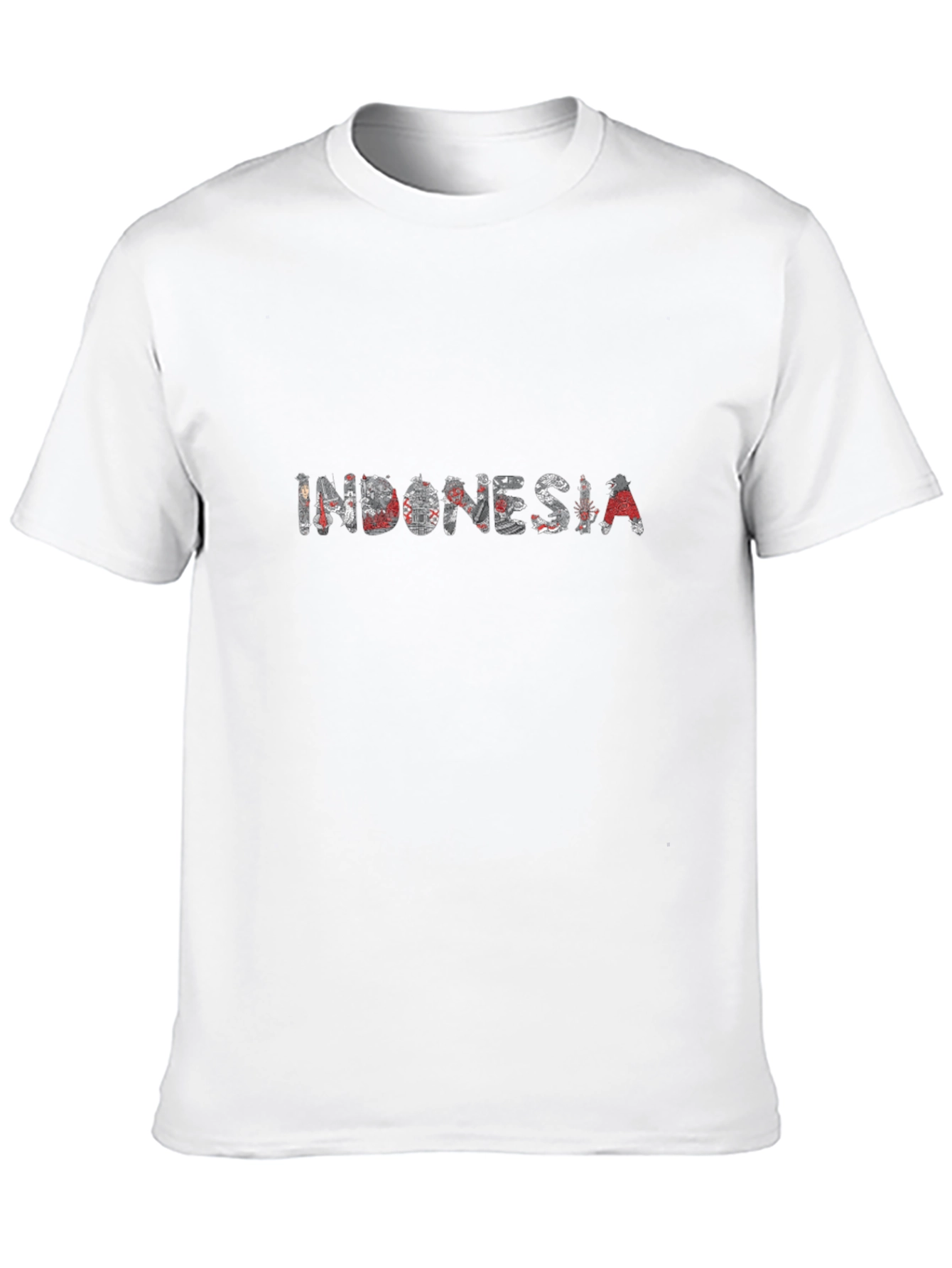 Indonesia Graphic Print Black T-Shirt