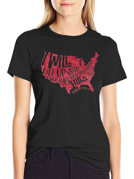 USA Scripture T-Shirt: Psalm 121:1
