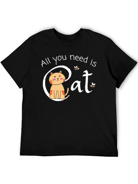 All You Need Is Cat T-Shirt - Cute Graphic Tee
