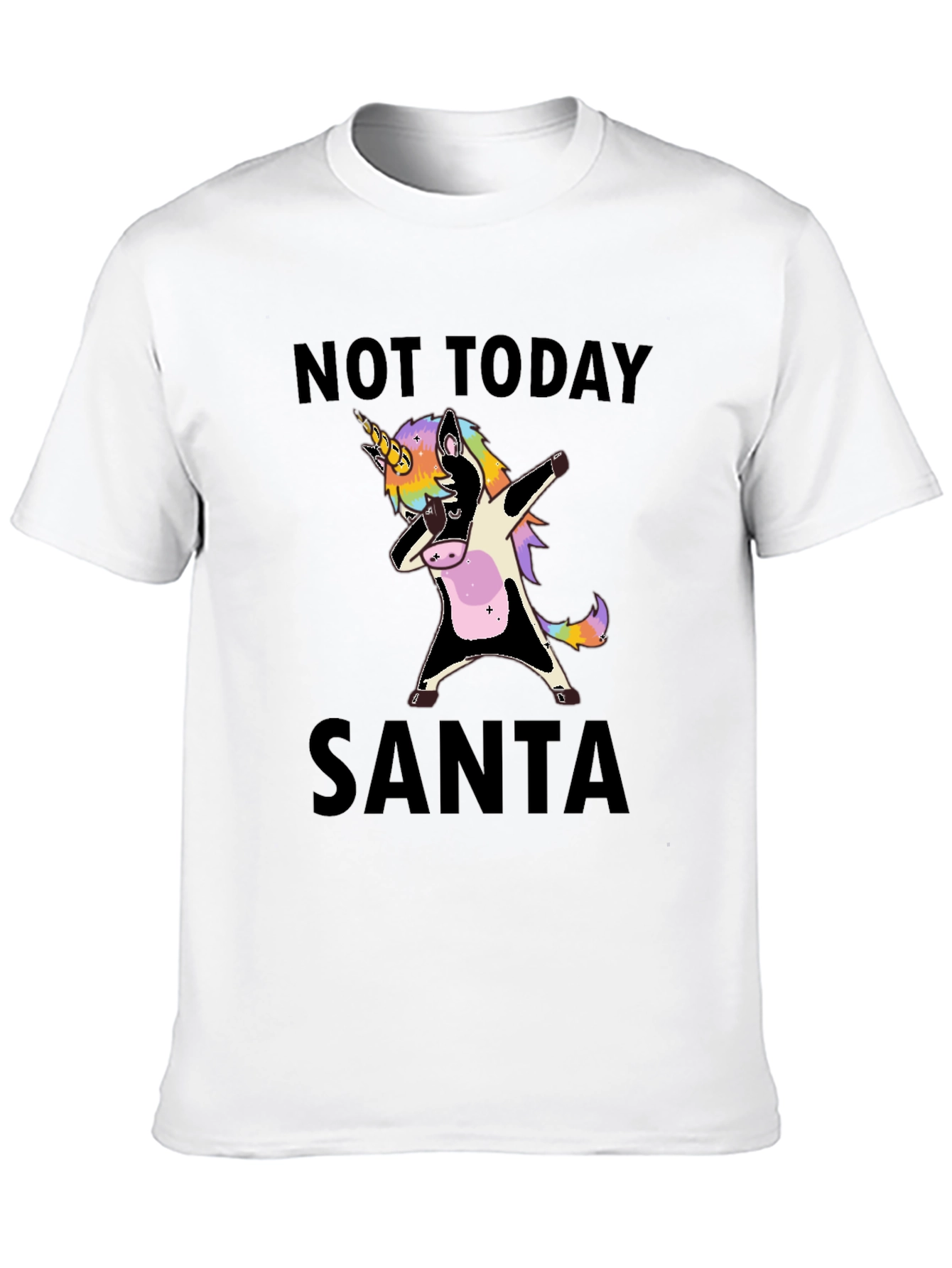 Not Today Santa Unicorn Dab T-Shirt