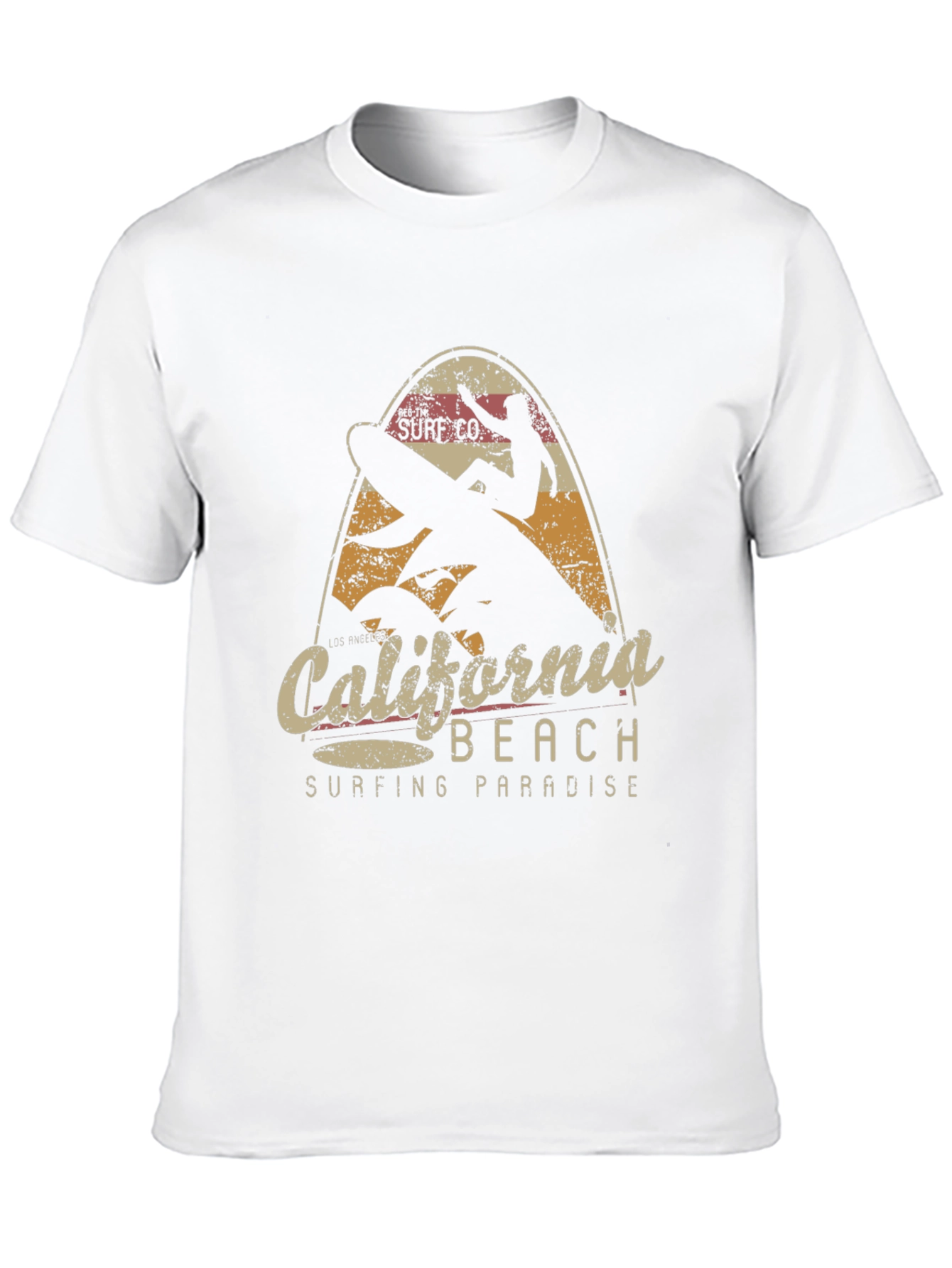 California Beach Surfing Paradise Graphic Tee