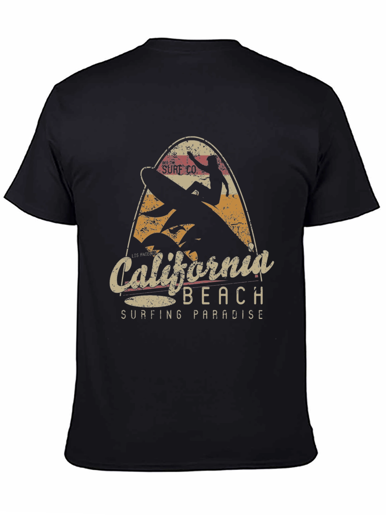 California Beach Surfing Paradise Graphic Tee