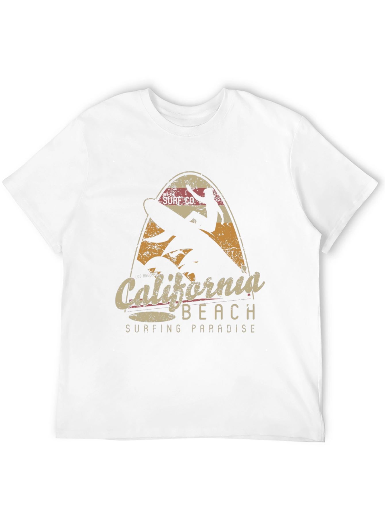 California Beach Surfing Paradise Graphic Tee
