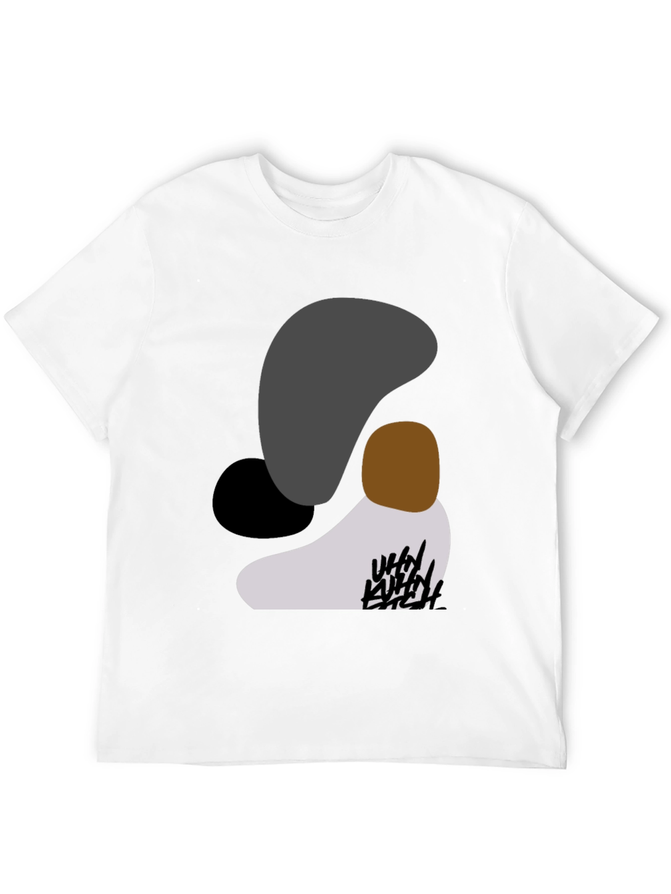 Abstract Graphic Black T-Shirt for Men