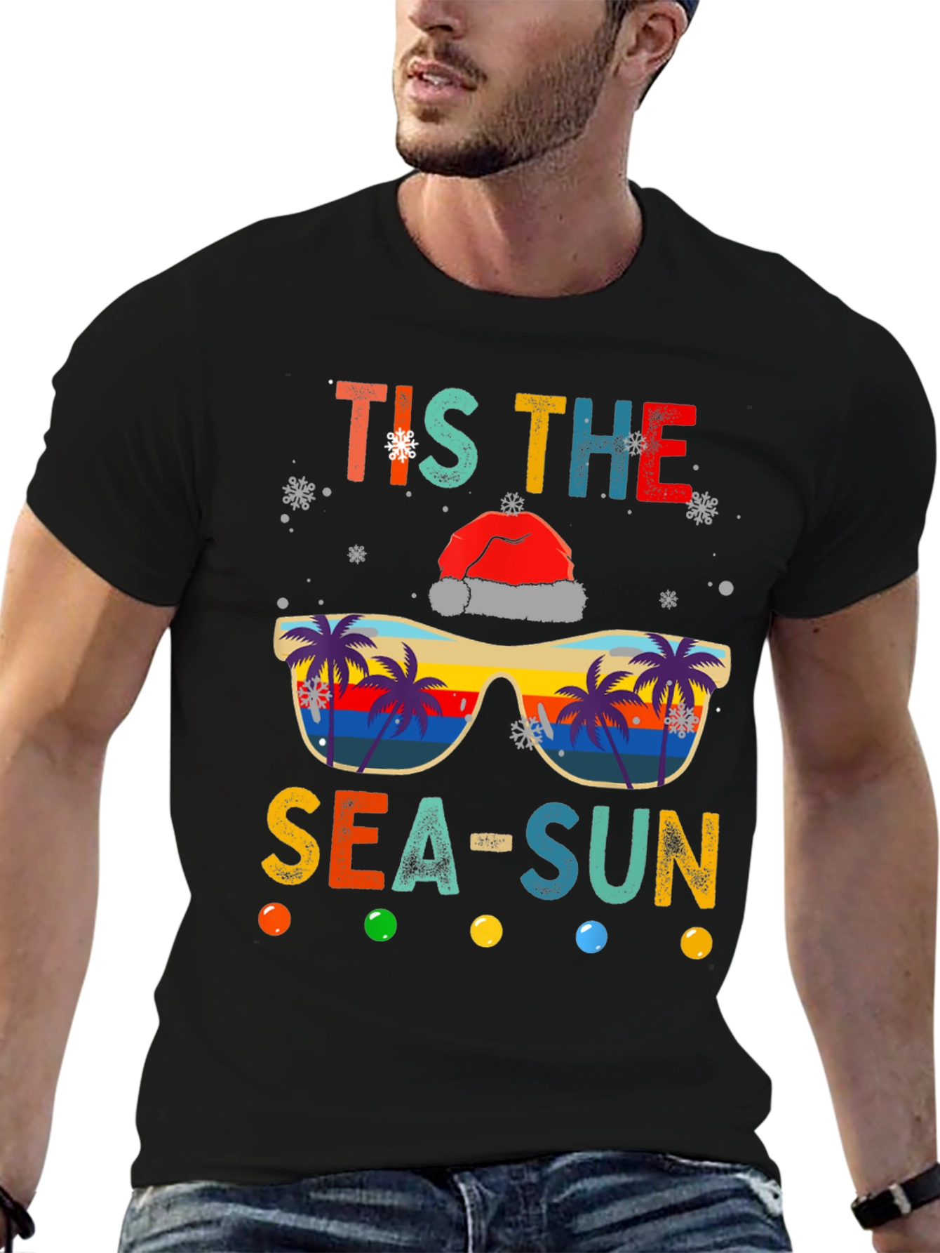 Tis the Sea-Sun Christmas T-Shirt