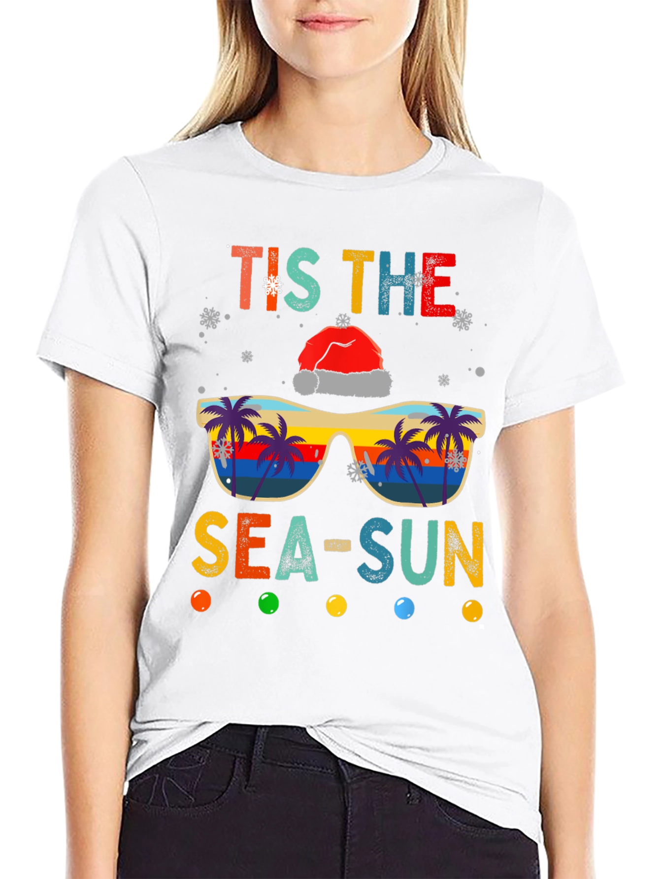 Tis the Sea-Sun Christmas T-Shirt