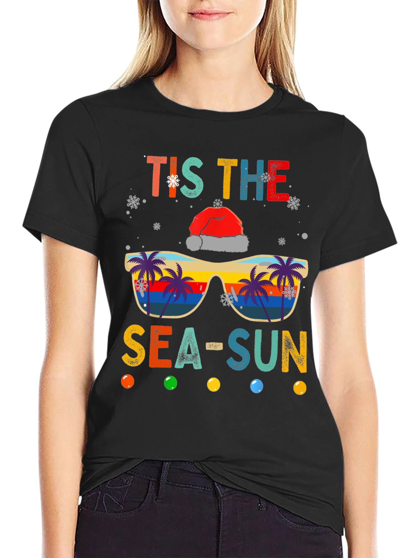 Tis the Sea-Sun Christmas T-Shirt
