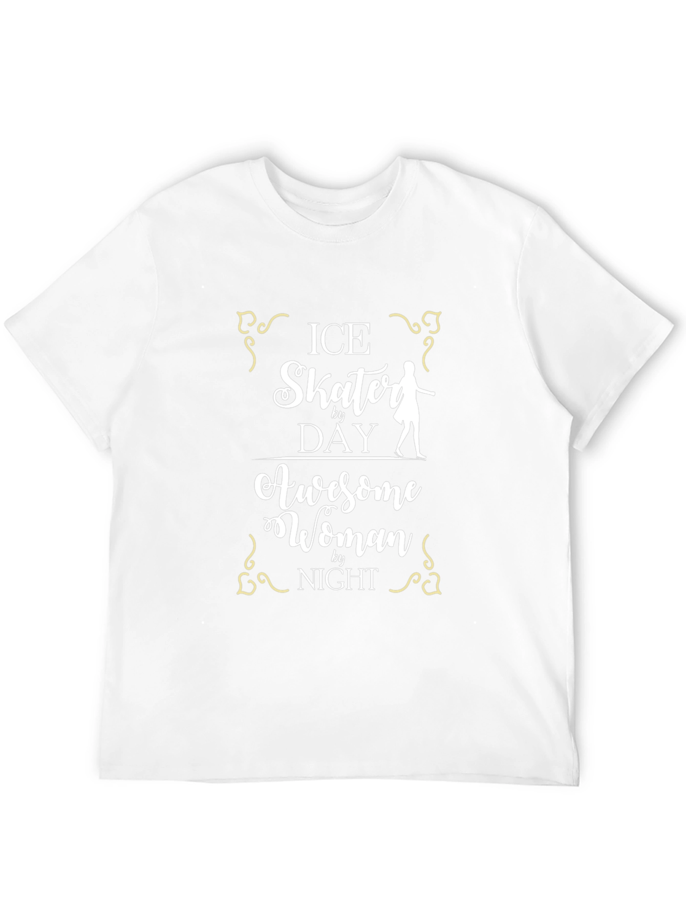 Ice Skater Awesome Woman T-Shirt - Black