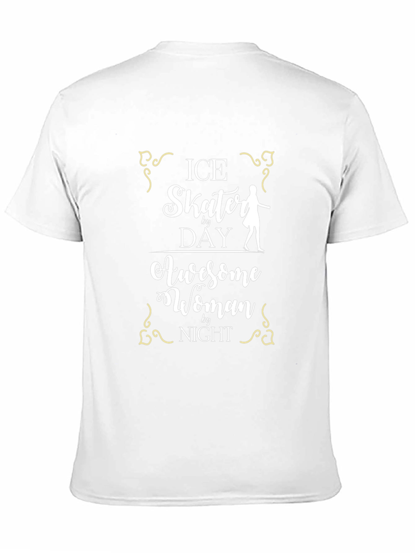 Ice Skater Awesome Woman T-Shirt - Black