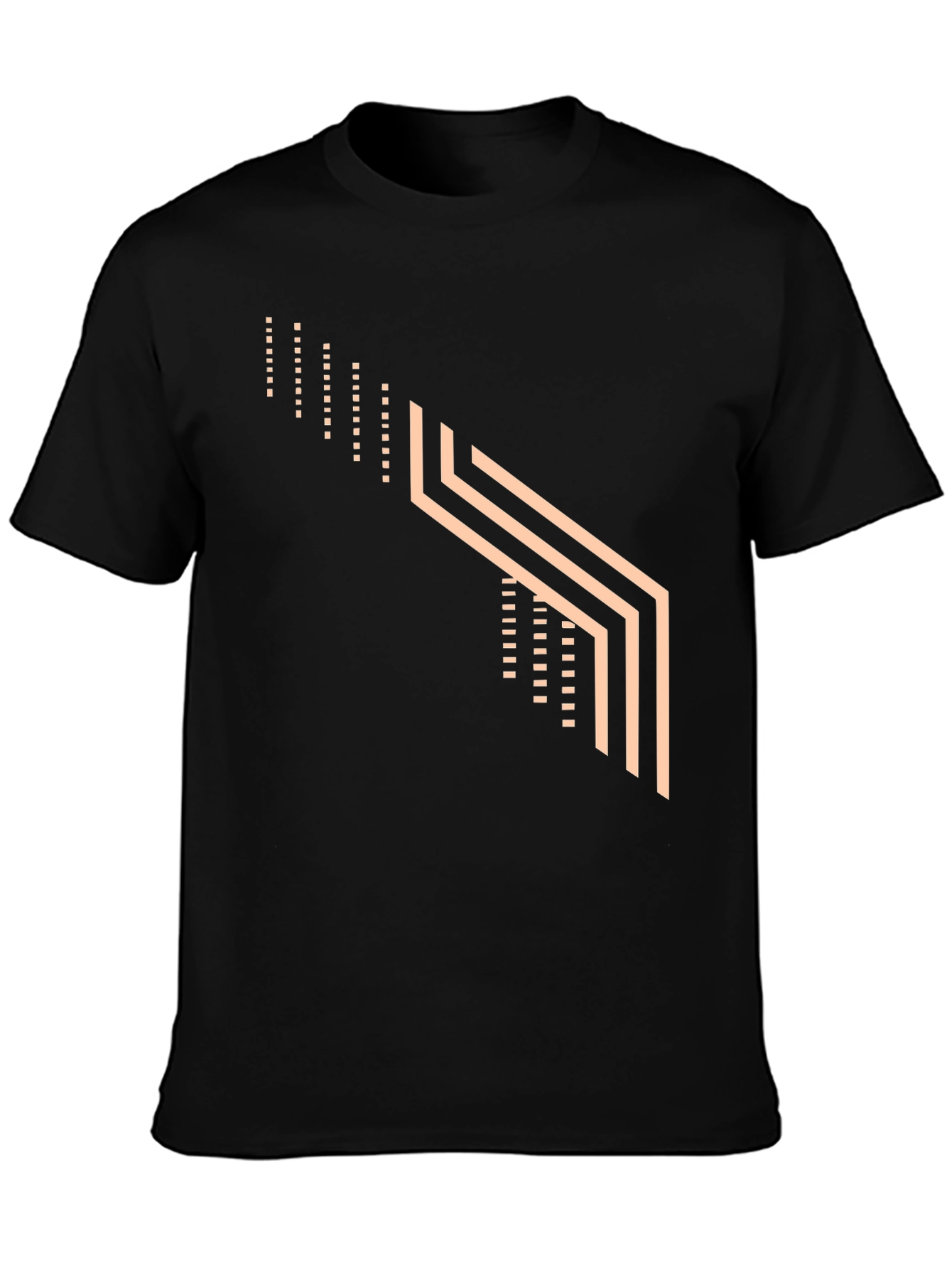 Modern Graphic Tee - Geometric Design