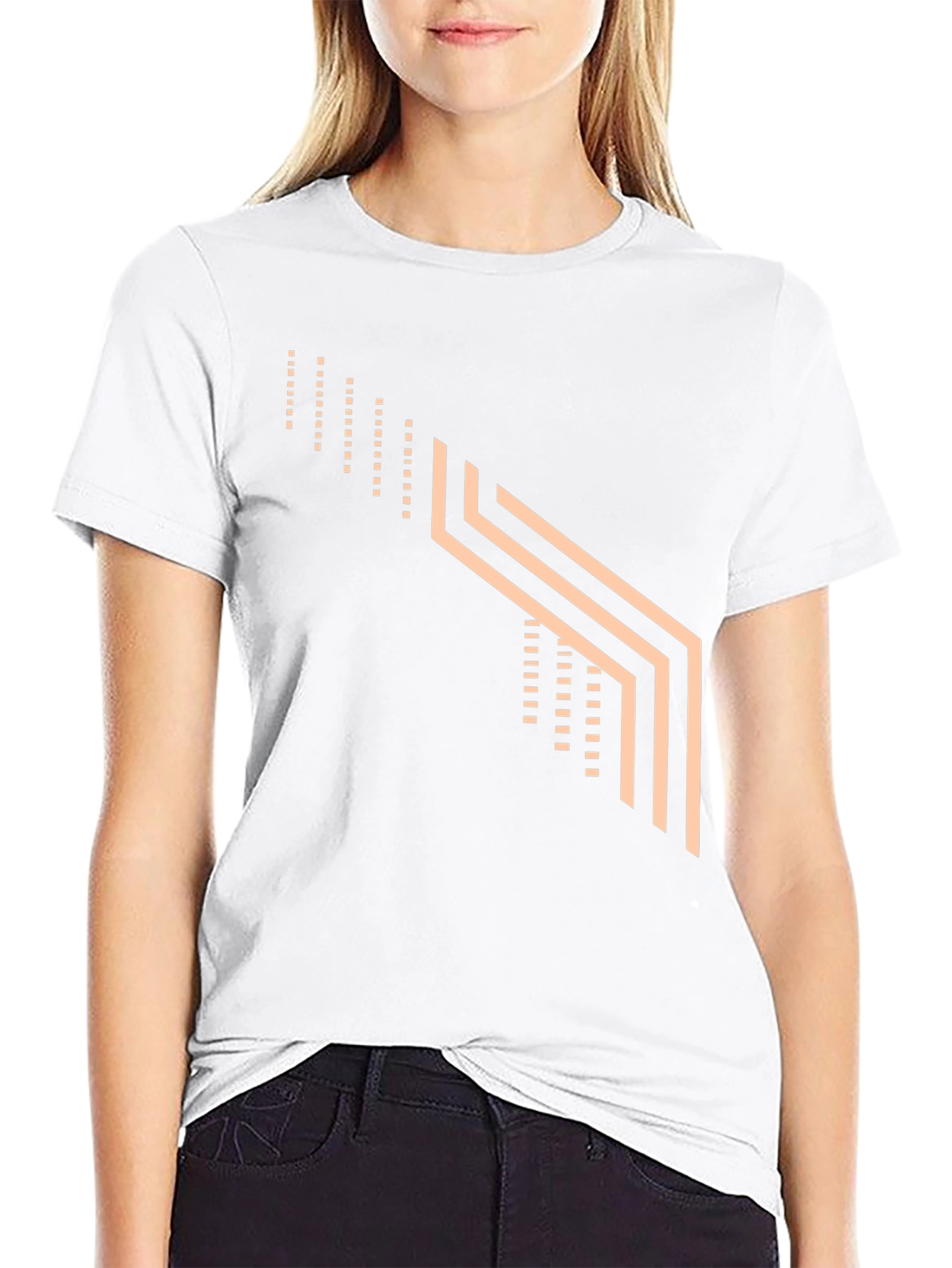 Modern Graphic Tee - Geometric Design