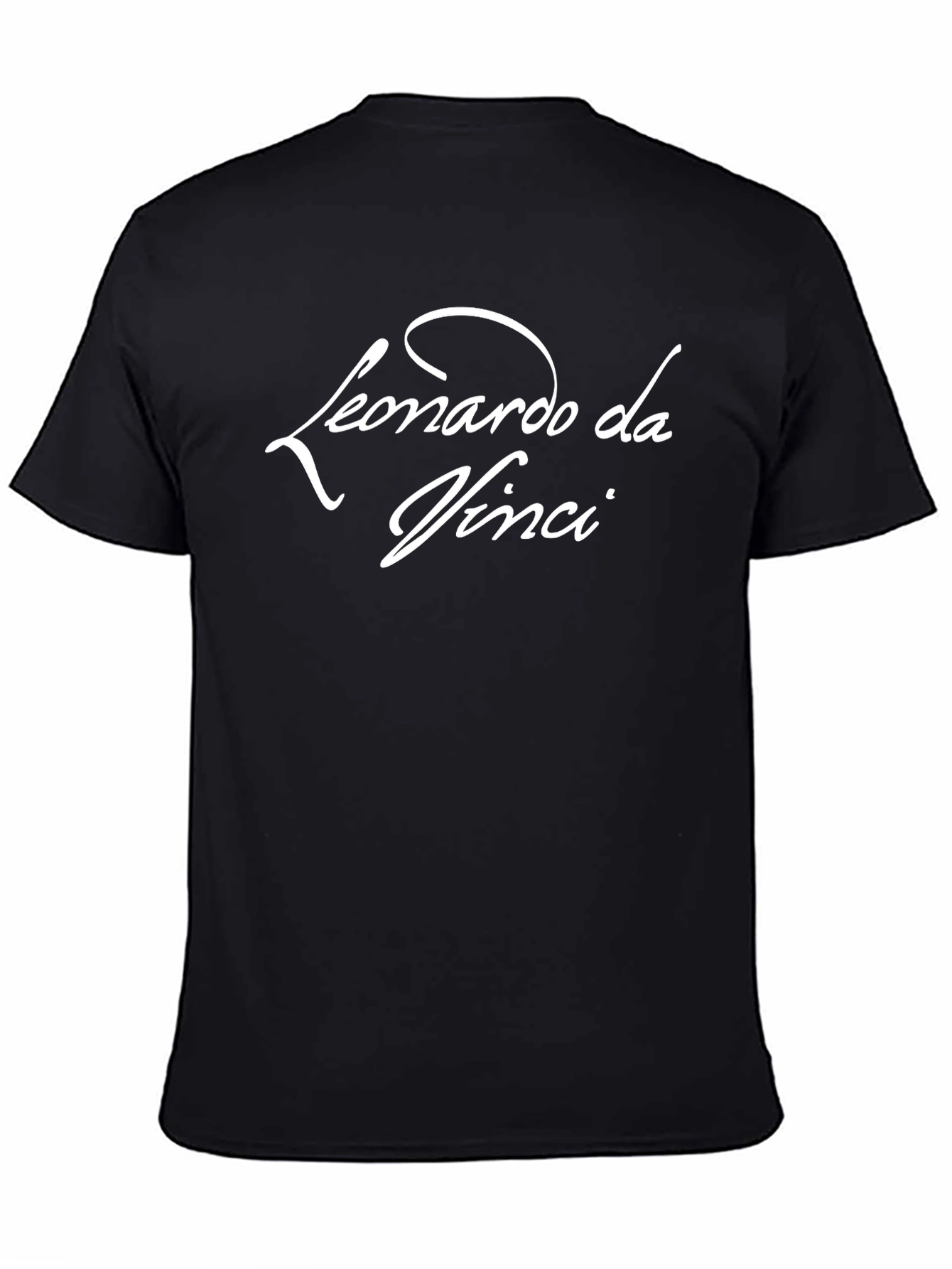 Leonardo da Vinci Black T-Shirt