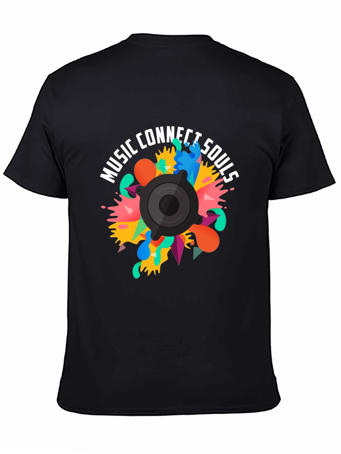 Music Connects Souls Graphic Tee - Black