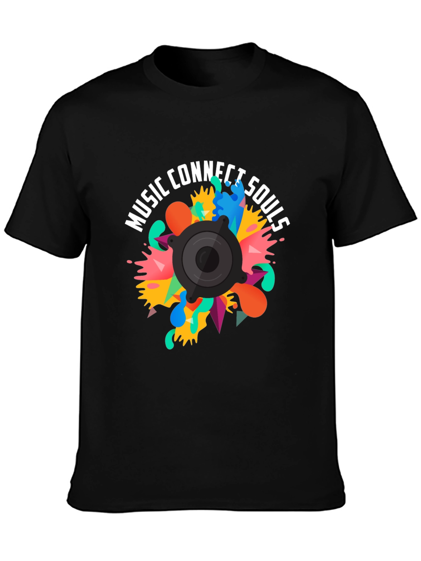 Music Connects Souls Graphic Tee - Black