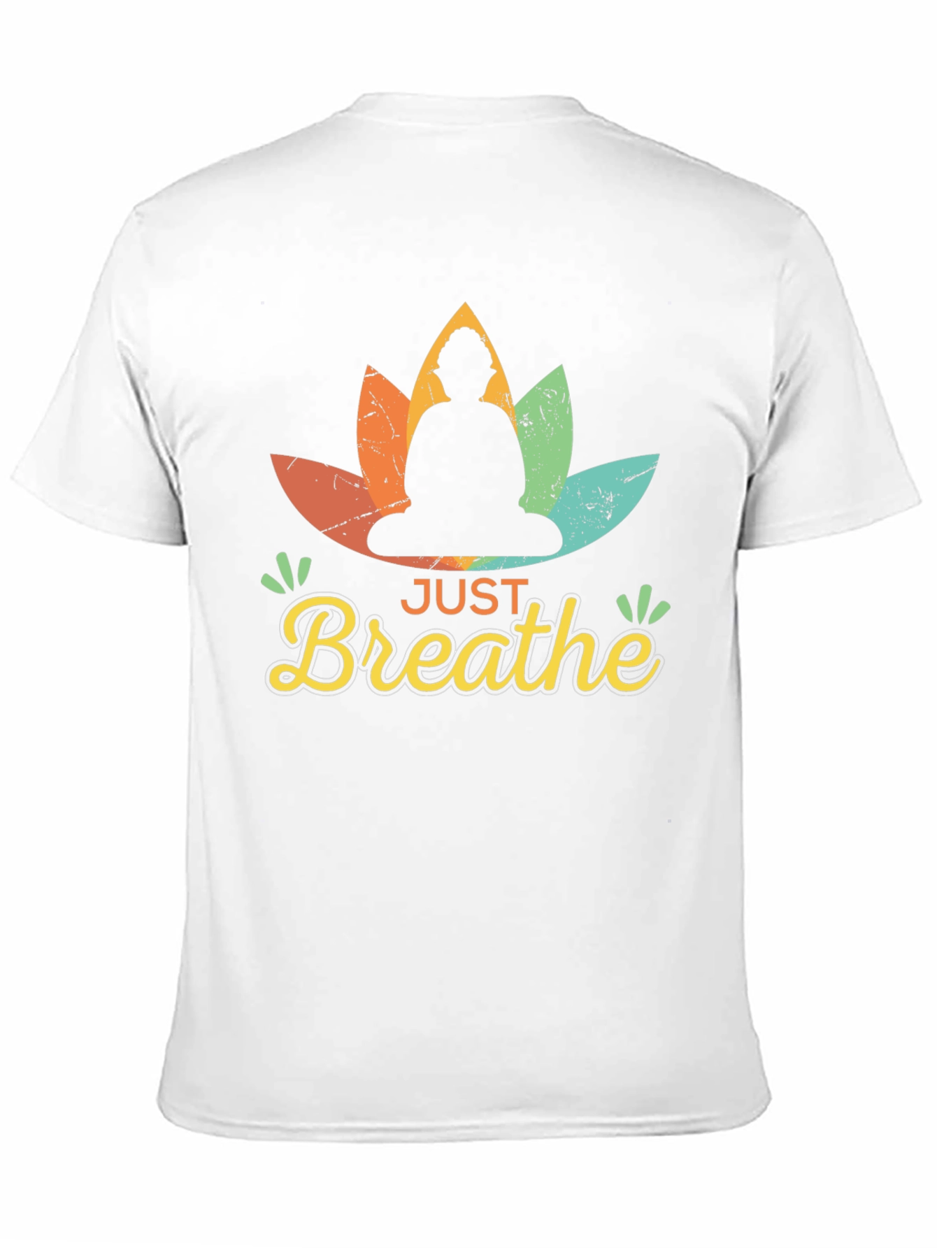Just Breathe Buddha Graphic Tee