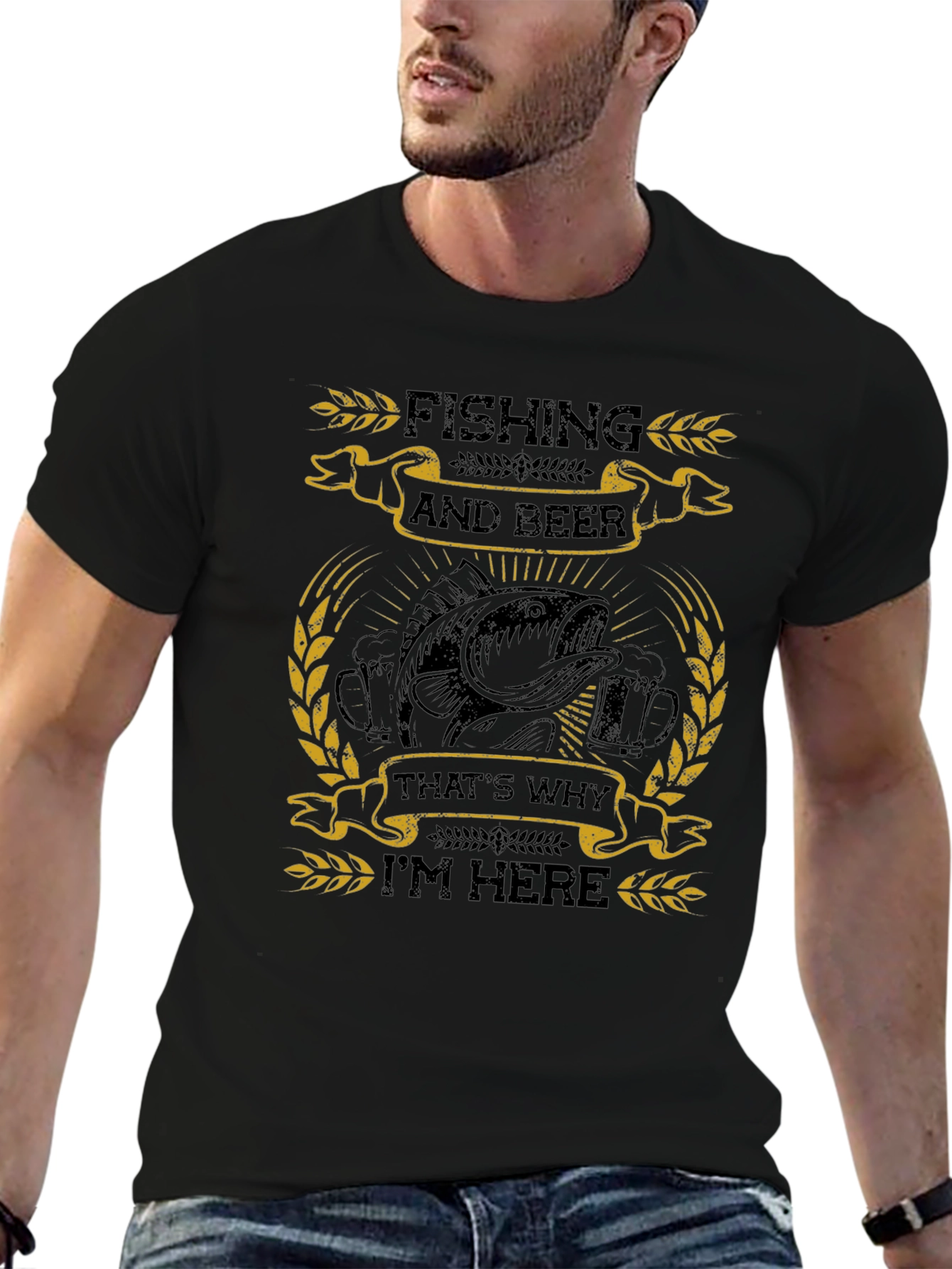 Fishing and Beer T-Shirt: Thats Why Im Here!
