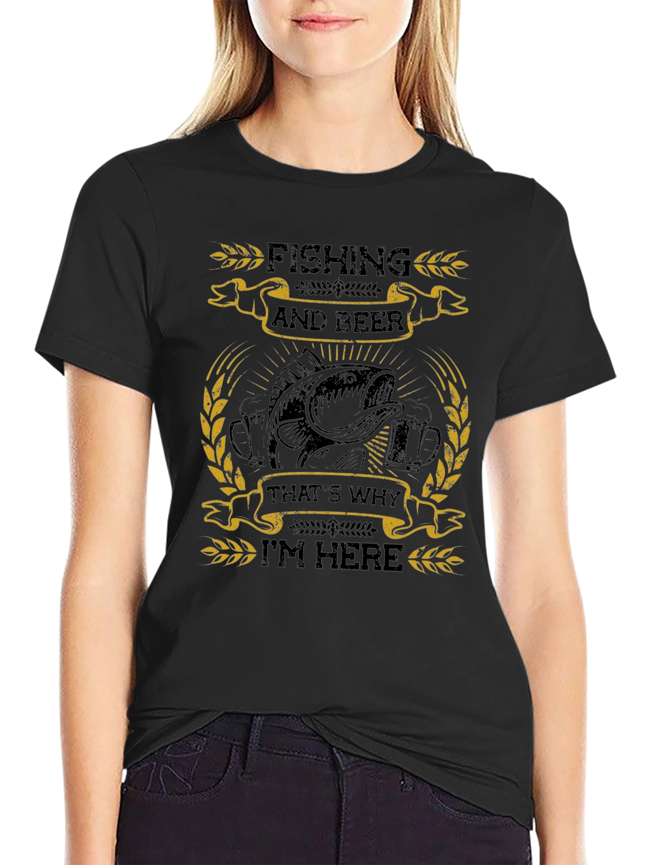 Fishing and Beer T-Shirt: Thats Why Im Here!