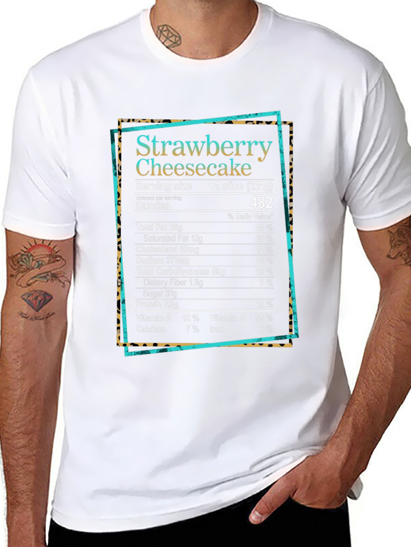Strawberry Cheesecake Nutrition Facts T-Shirt