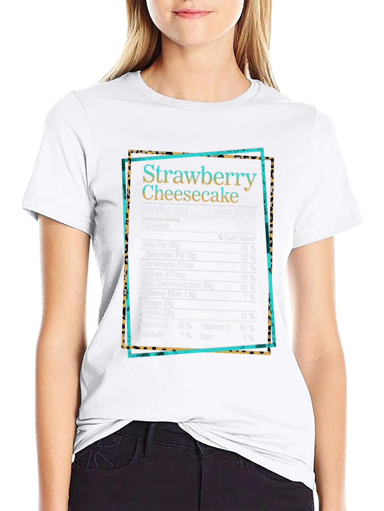 Strawberry Cheesecake Nutrition Facts T-Shirt