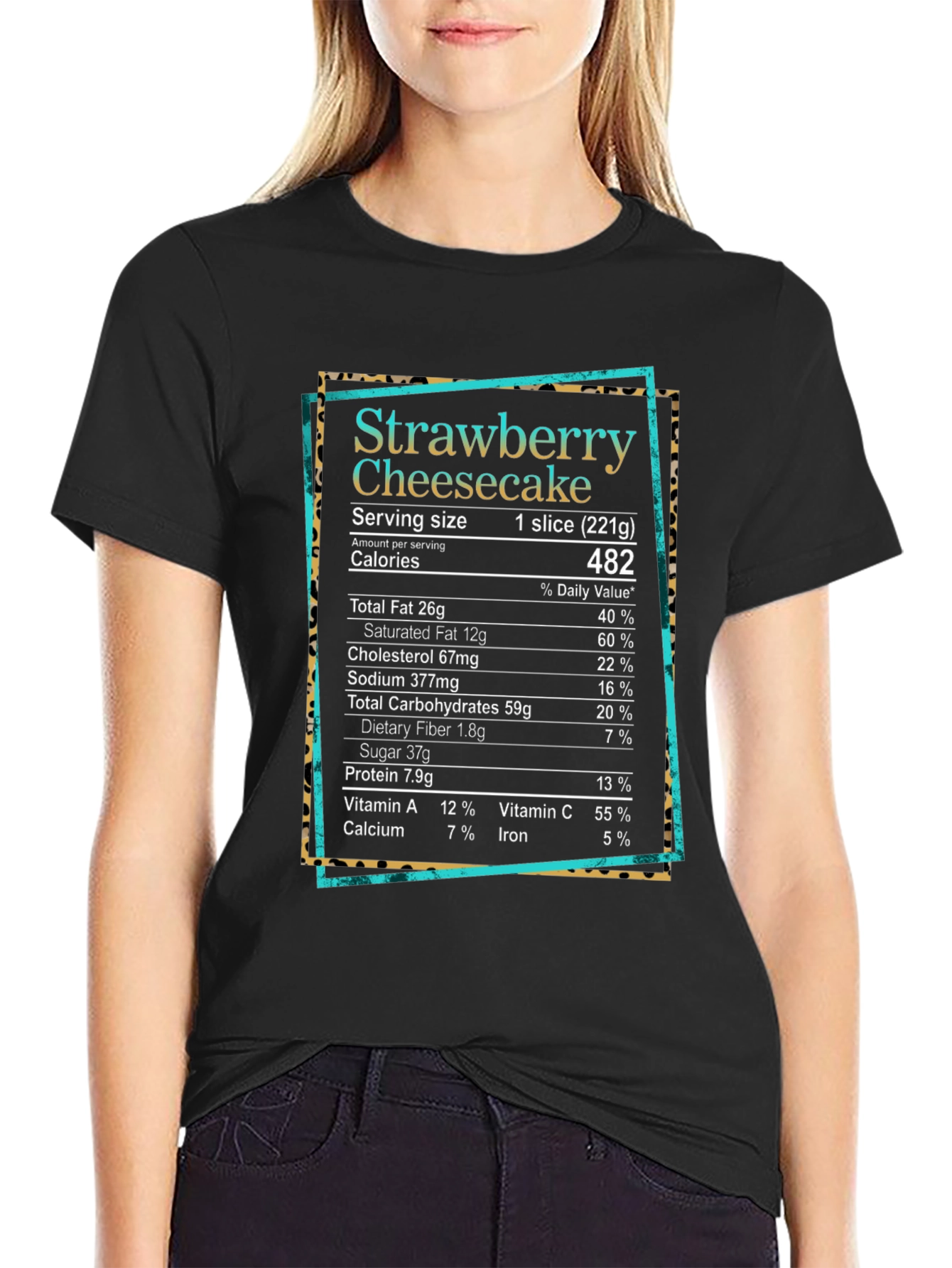 Strawberry Cheesecake Nutrition Facts T-Shirt