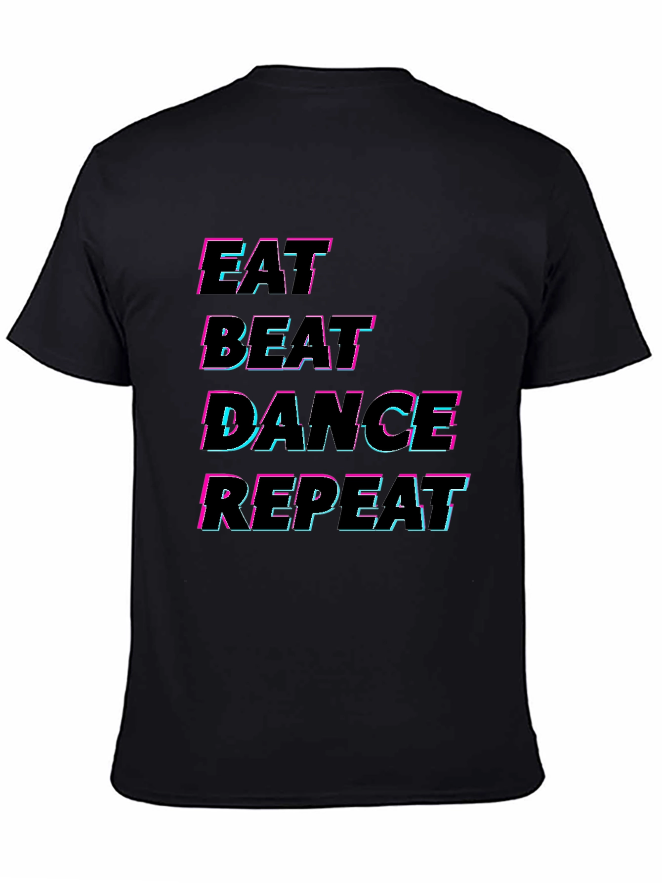 Eat Beat Dance Repeat Black T-Shirt