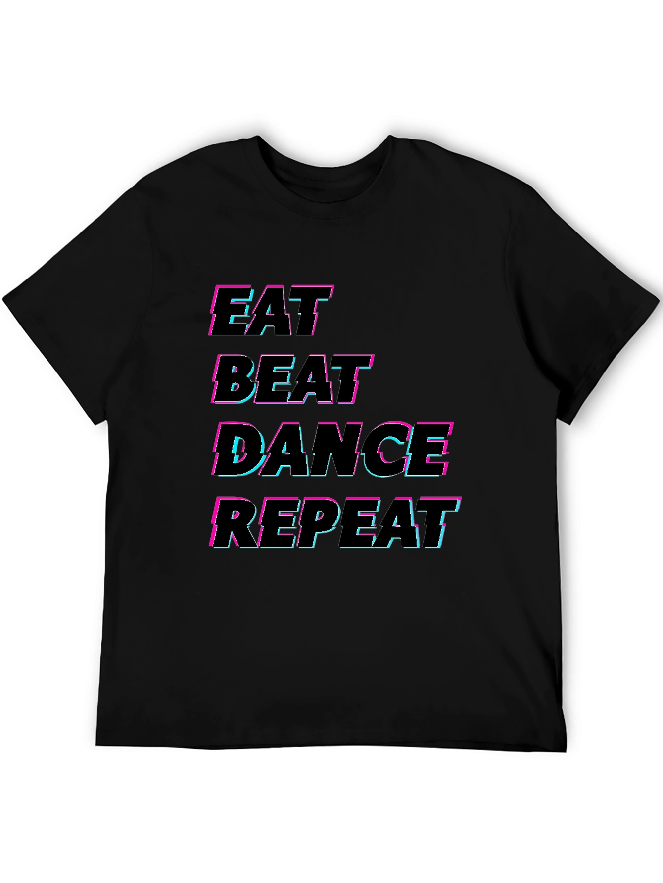 Eat Beat Dance Repeat Black T-Shirt
