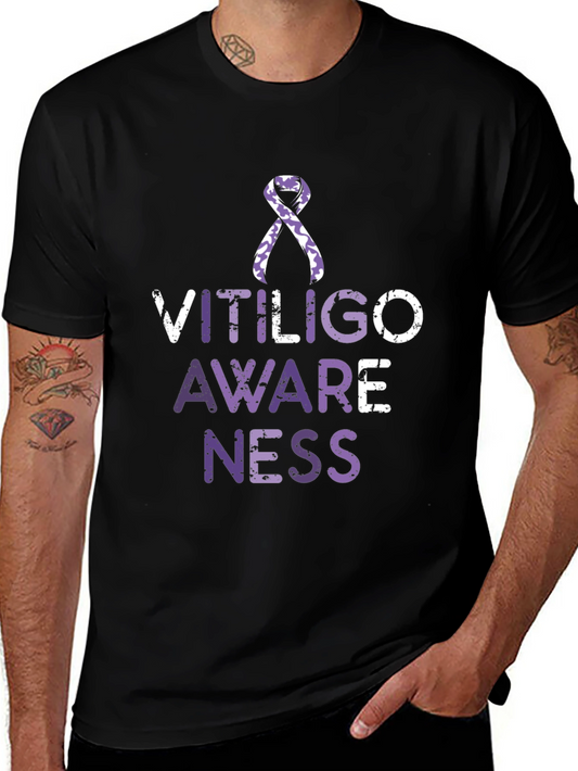 Vitiligo Awareness Ribbon T-Shirt - Show Your Support!