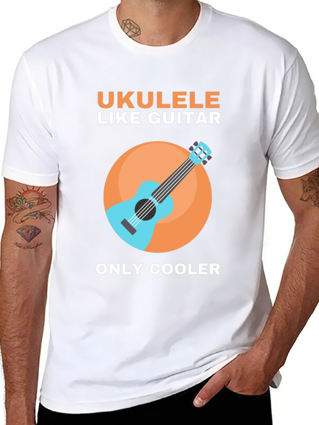 Ukulele Like Guitar Graphic Tee