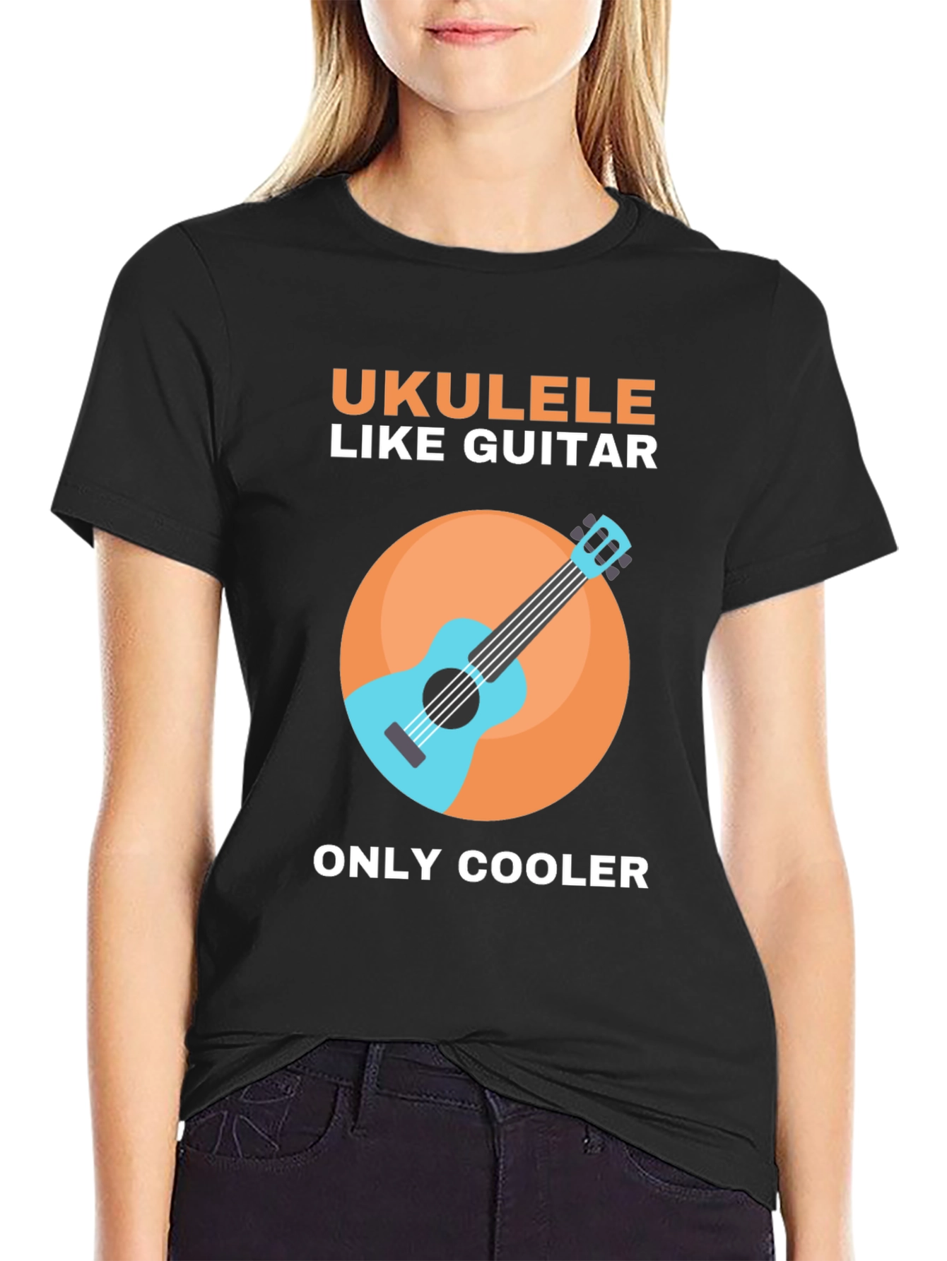 Ukulele Like Guitar Graphic Tee