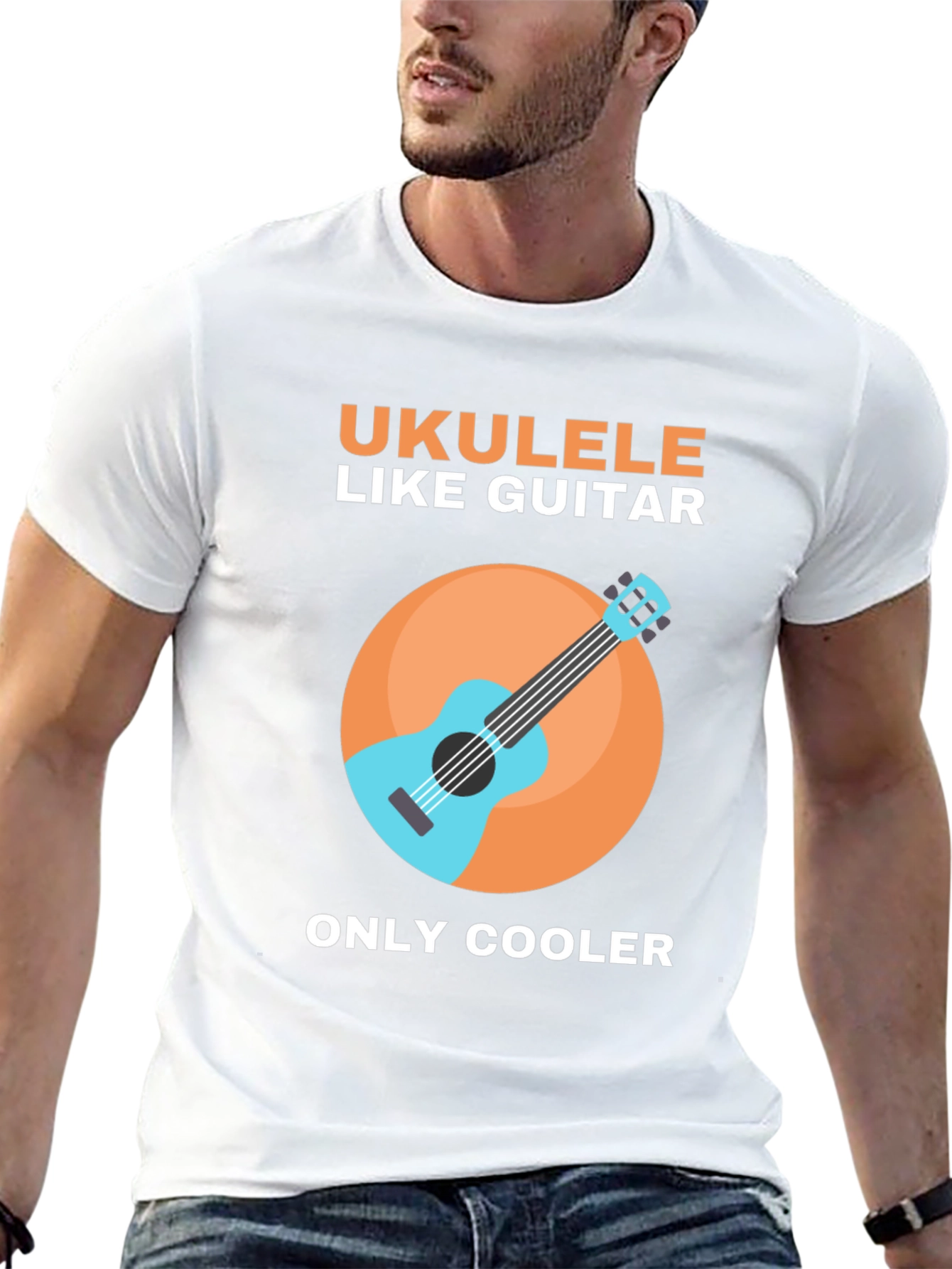 Ukulele Like Guitar Graphic Tee
