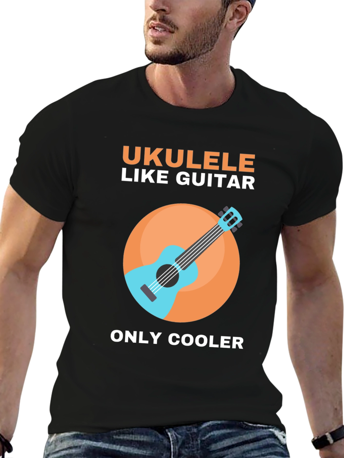 Ukulele Like Guitar Graphic Tee